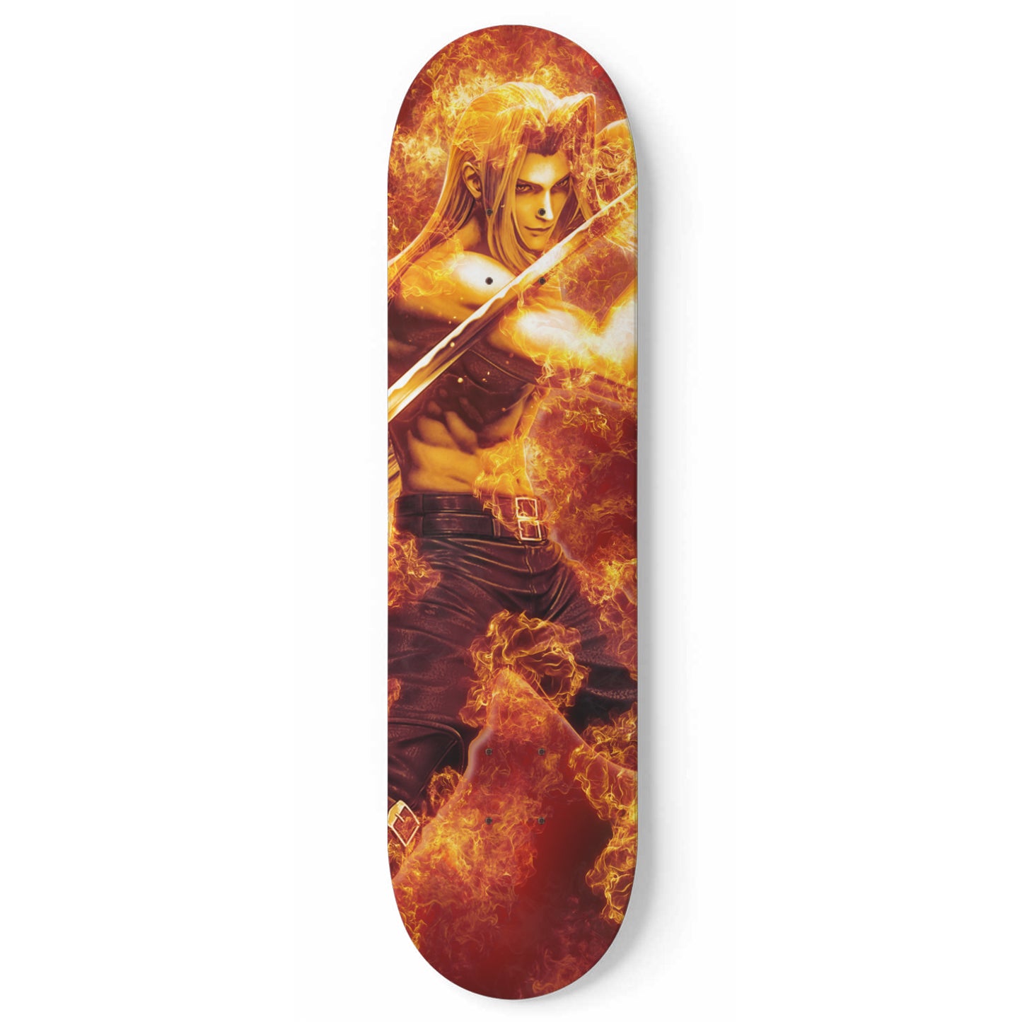 Final Fantasy 7 | Sephiroth Painting | 1piece Skateboard Wall Art