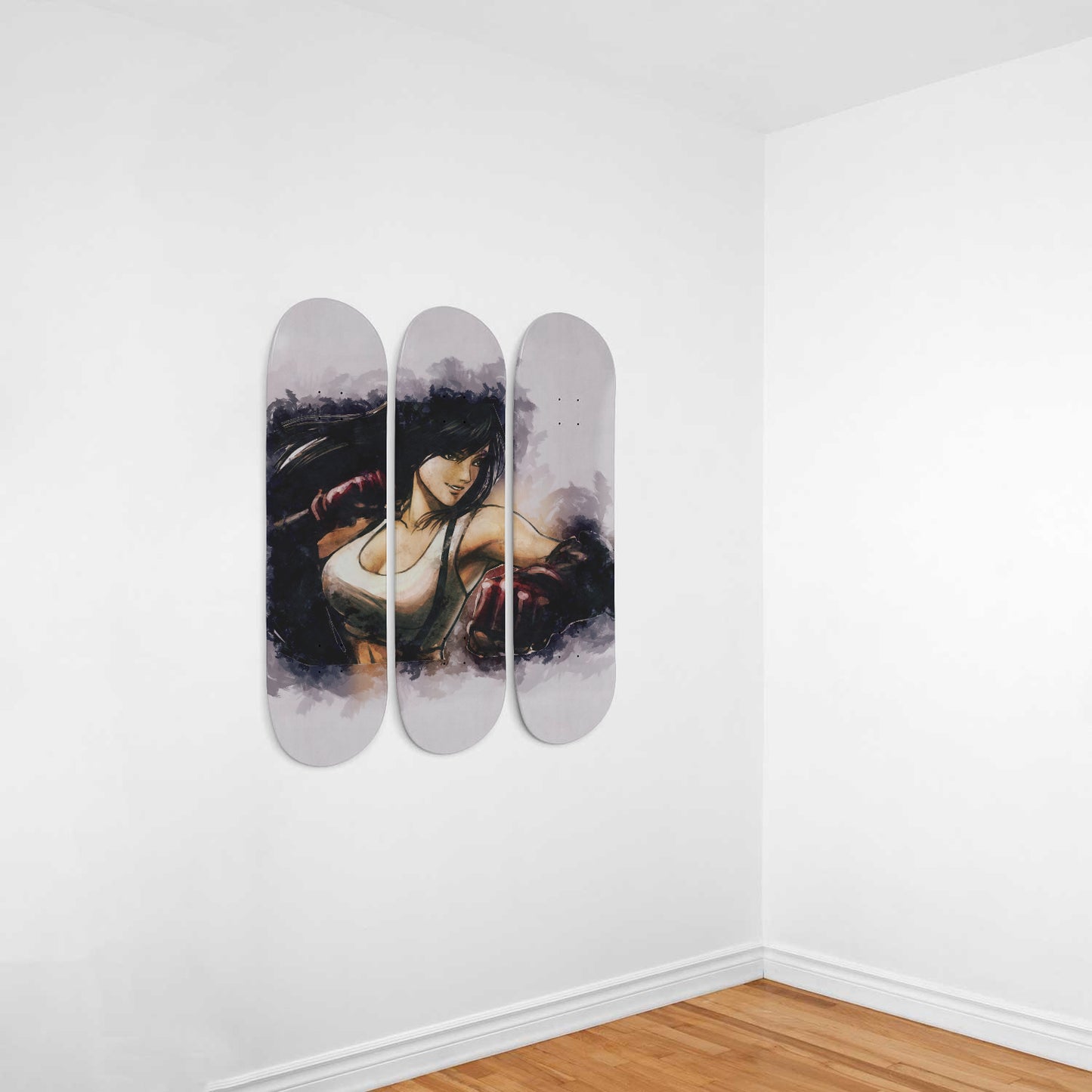 Final Fantasy 7 - Tifa Lockhart Sketch Paint 3-piece Skateboard Wall Art