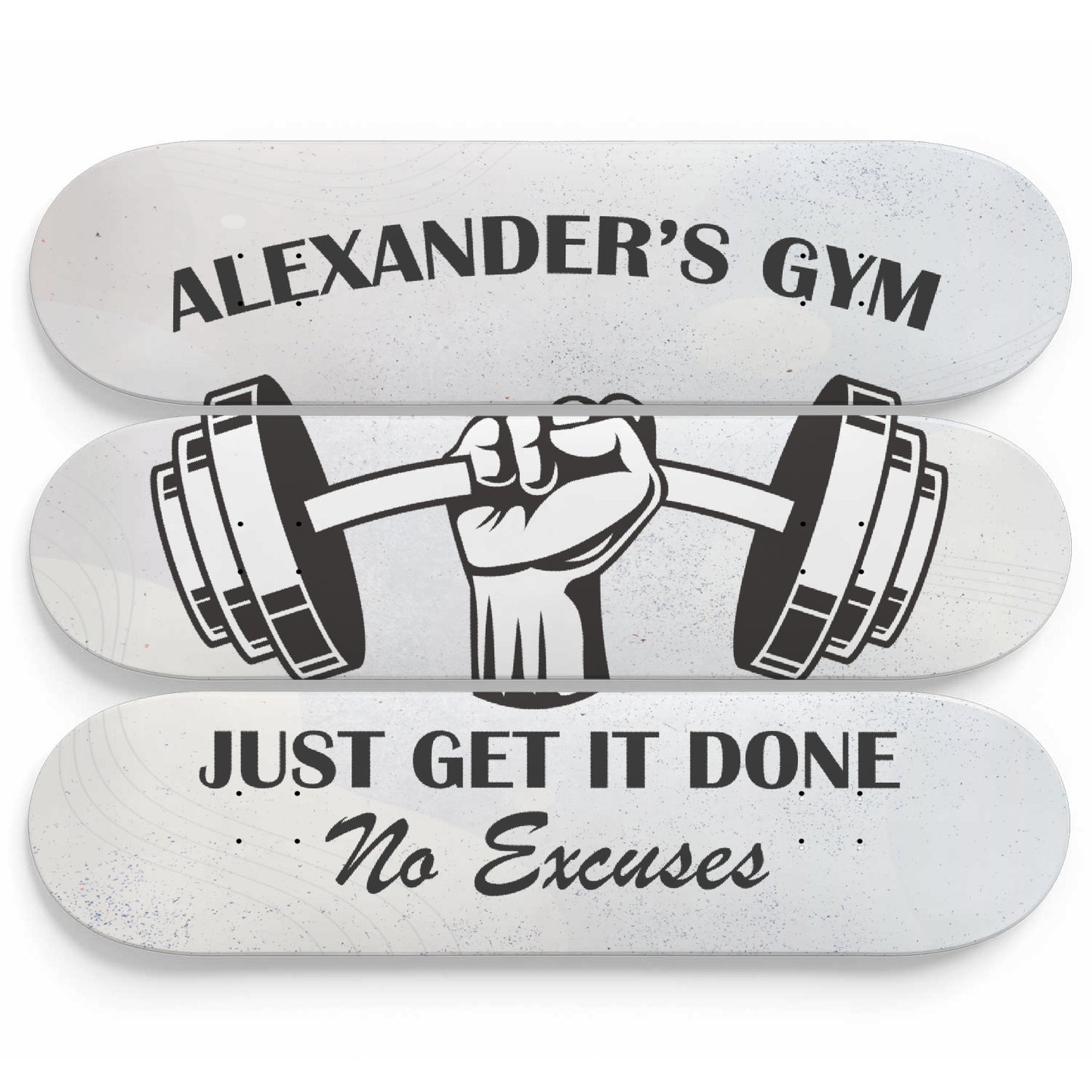 Custom Home Gym Wall Art Vol. 4 - 3piece Skateboard Wall Art