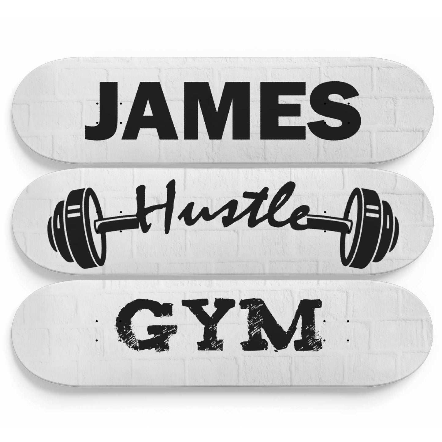 Custom Home Gym Wall Art Vol. 5 - 3piece Skateboard Wall Art