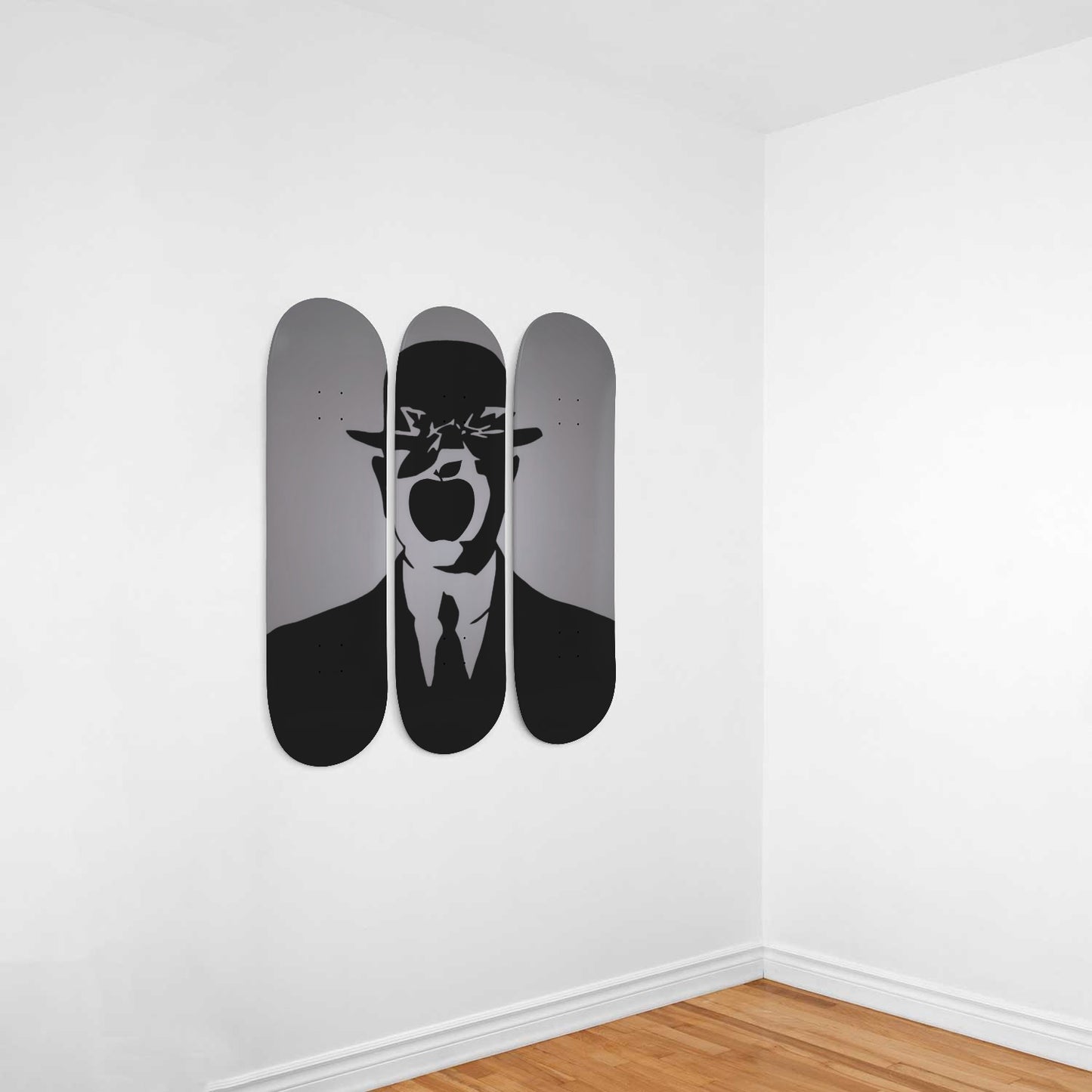 Ren?? Magritte The Son of Man 1964 Silhouette Style Wall Art