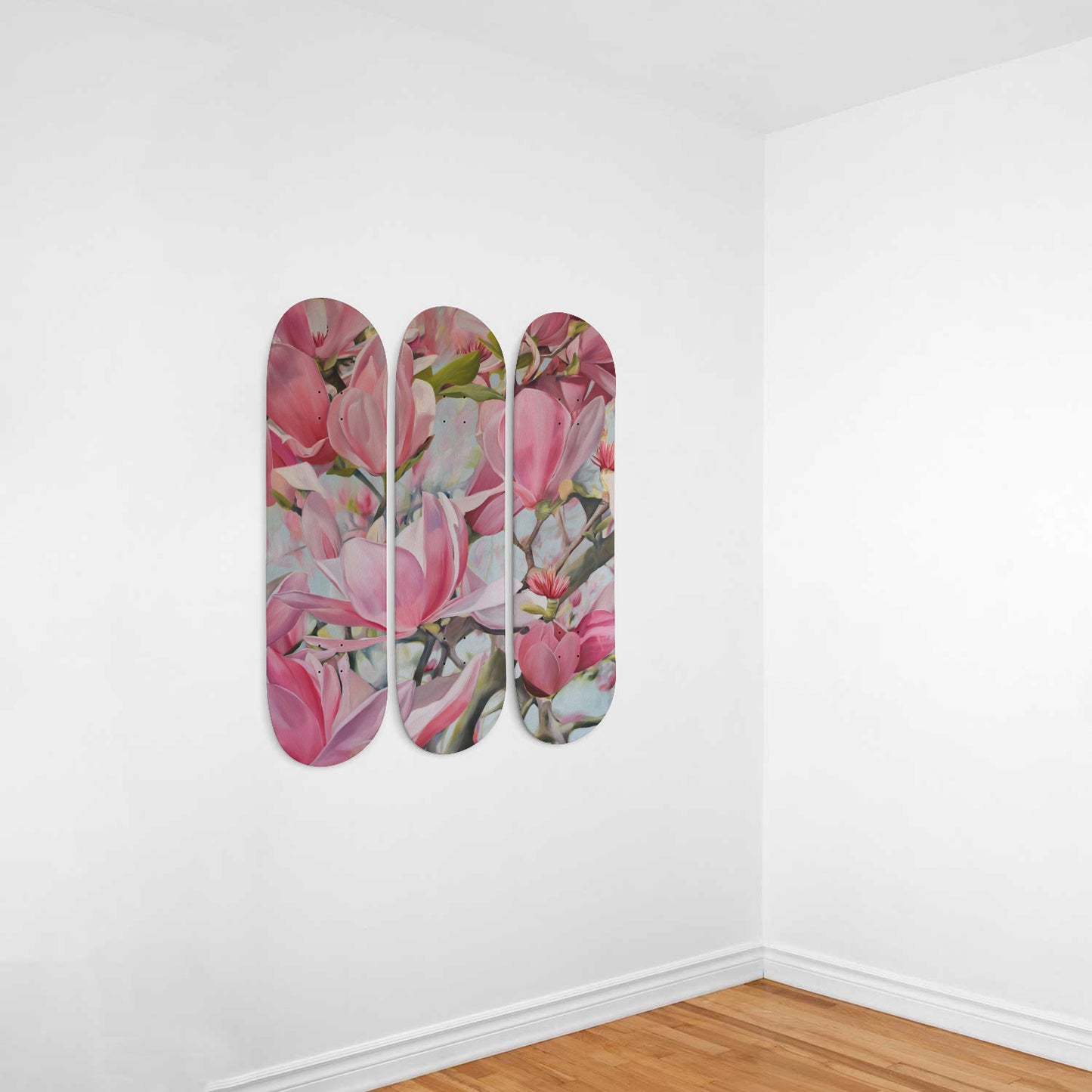 Flowers | Oil Painting | 3 Skateboard Art