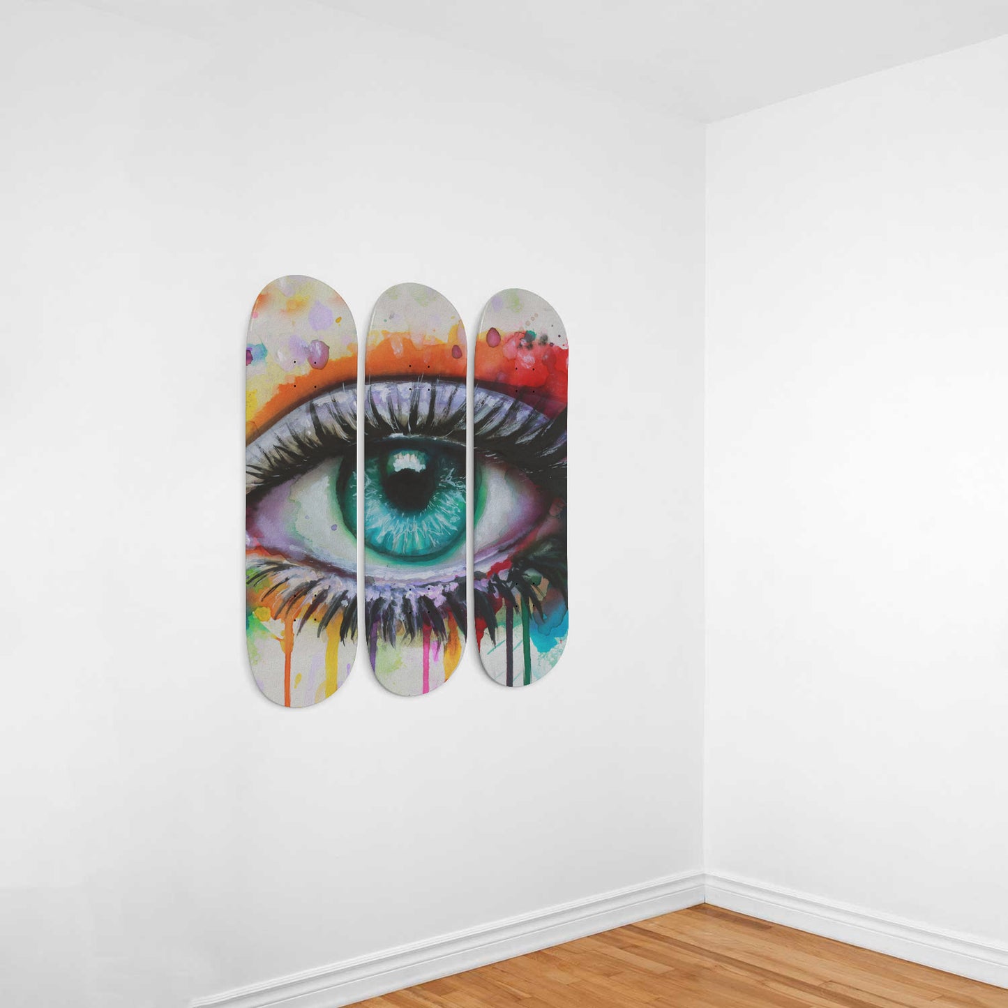 Rainbow Eye Art | 3 Skateboard Art