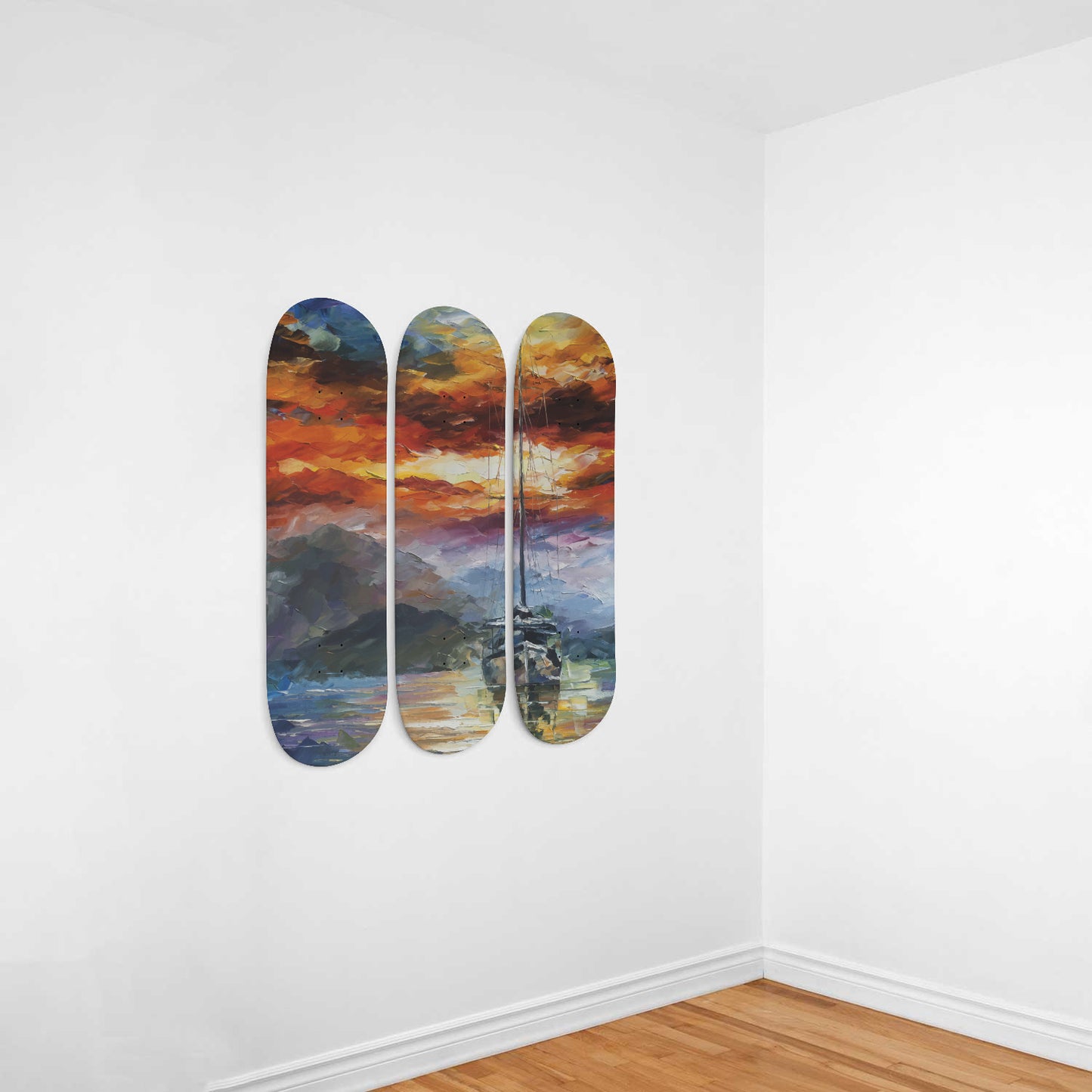 About to rain | Skateboard Deck Wall Art