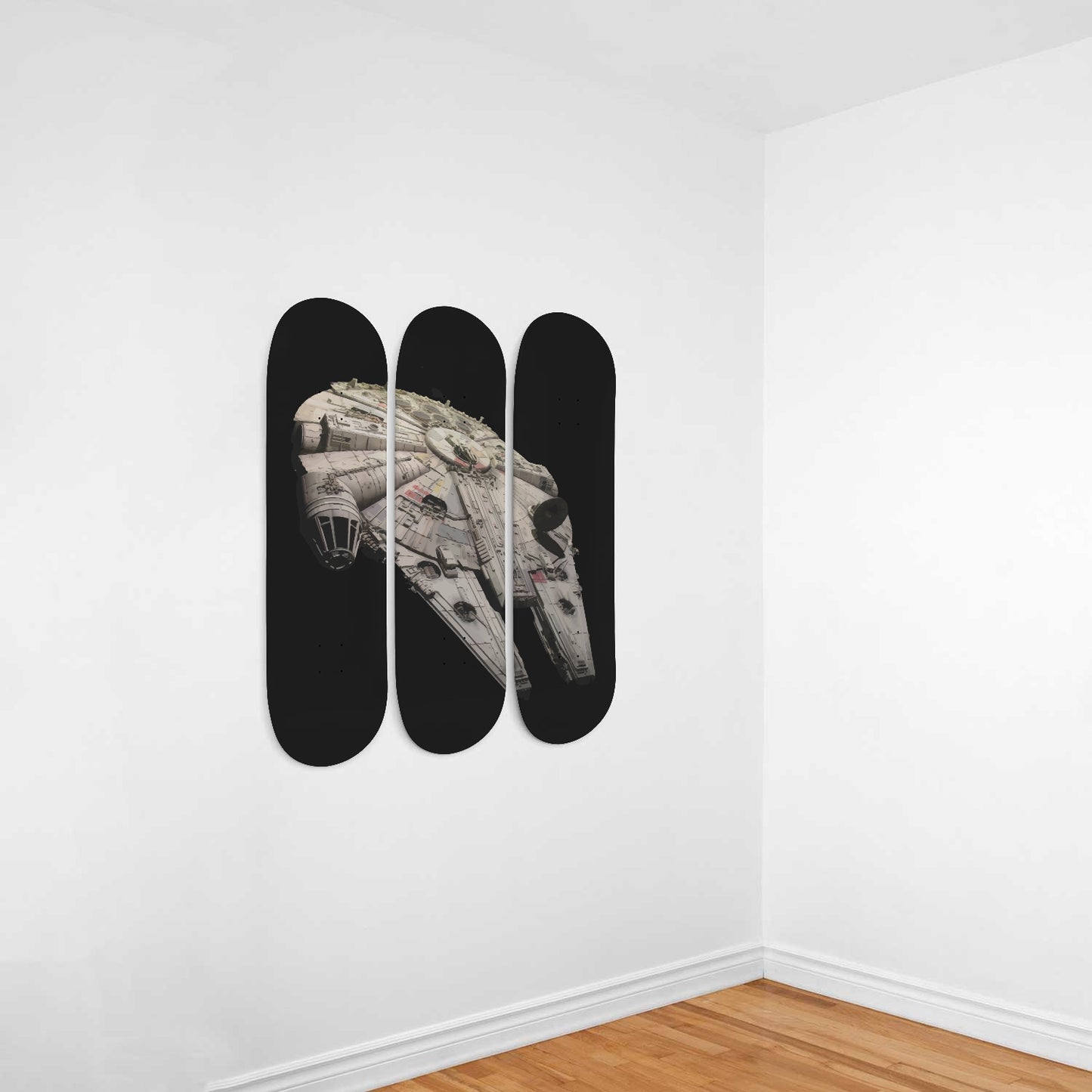 Star Wars - Millennium Falcon - 3-piece Skateboard Wall Art