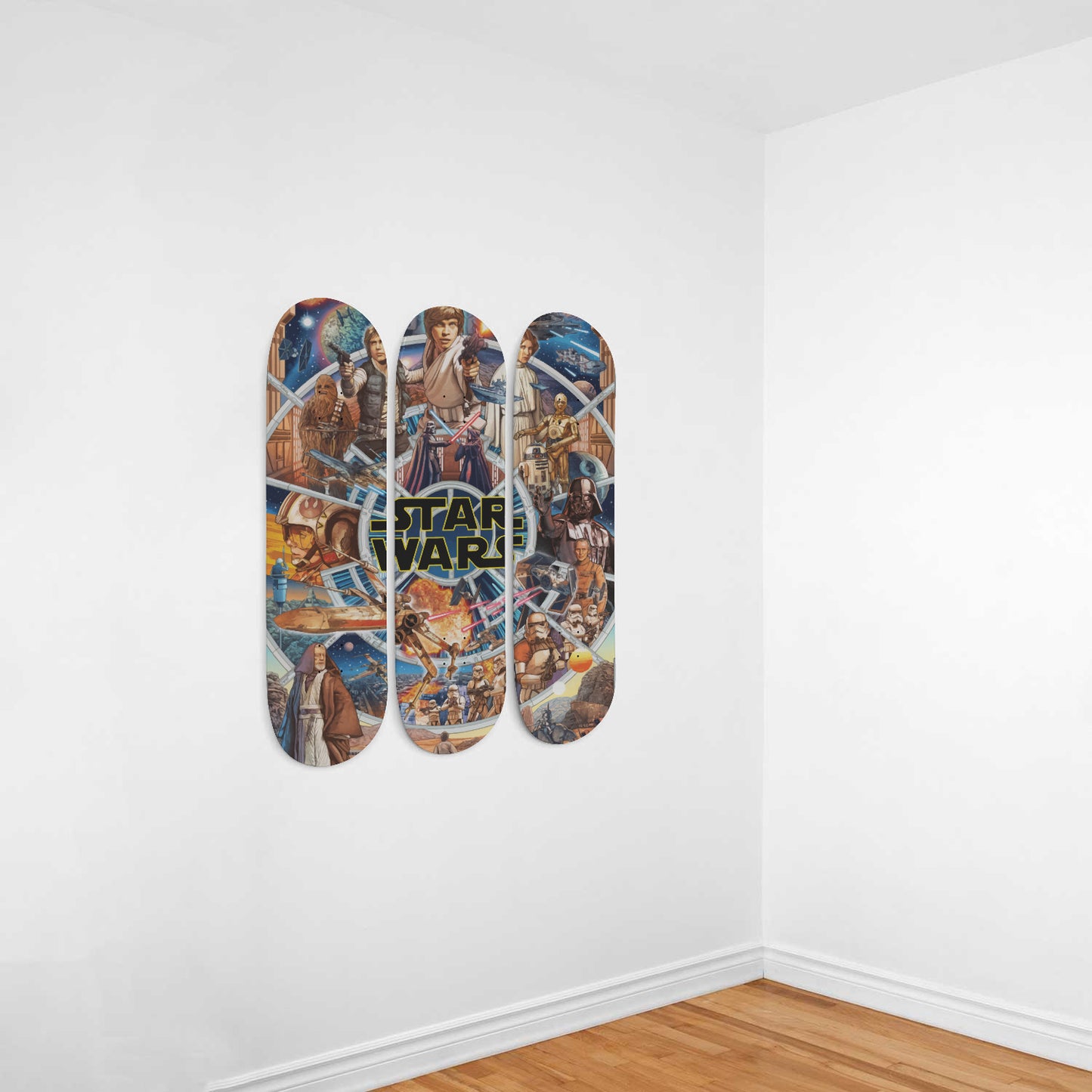 Star Wars - Characters - 3-piece Skateboard Wall Art