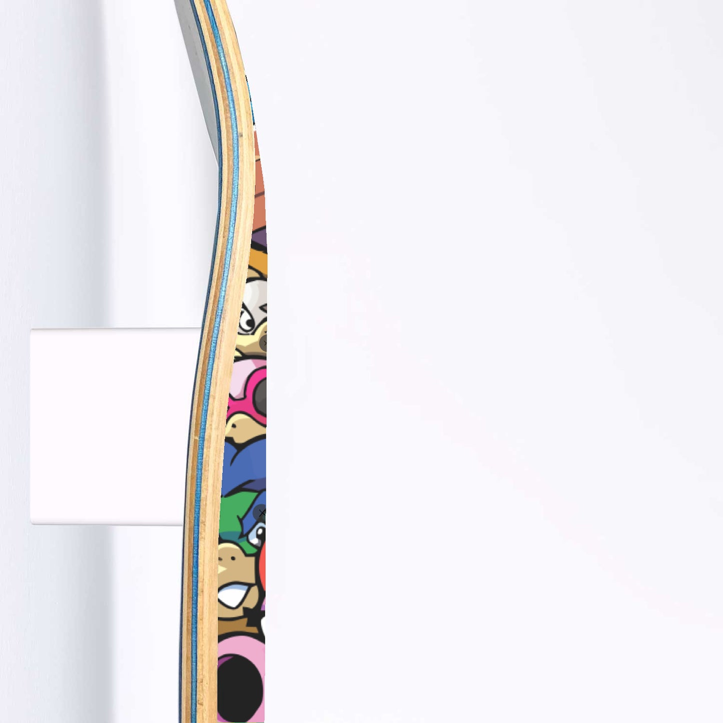 Super Cute Game Characters - 3-piece Skateboard Wall Art