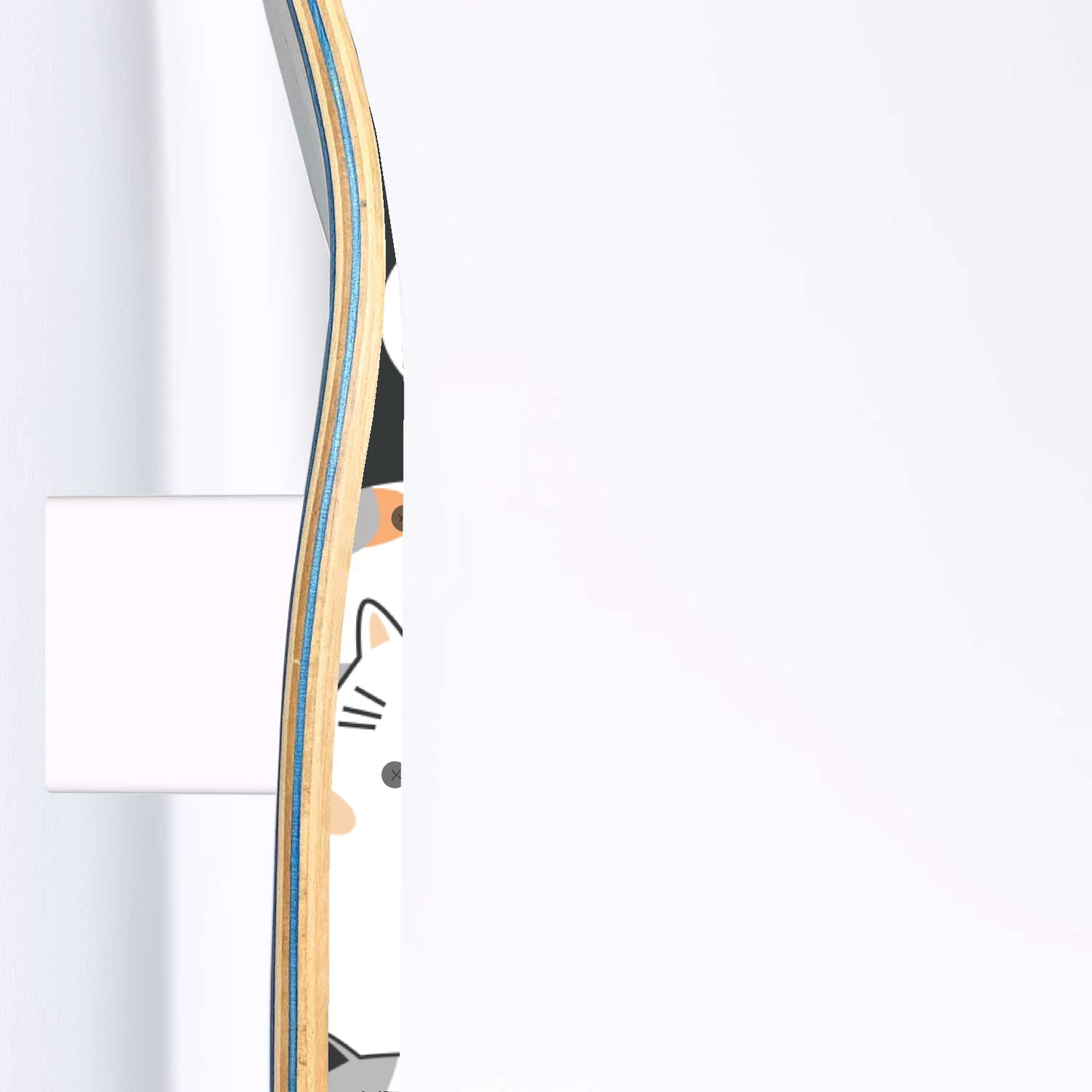 Cute Cartoon Cat Inspired - 'Kawaii kitties' - 3 piece - Skateboard Wall Art