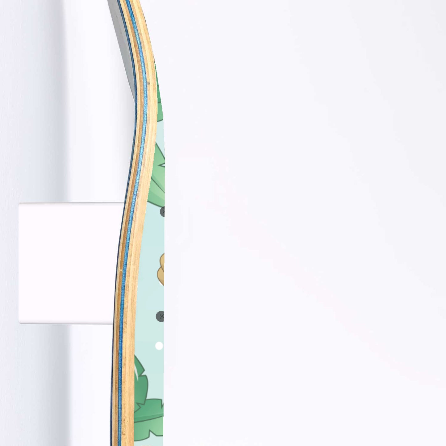 Cutesy Dinosaur Friends - 3 piece - Skateboard Wall Art