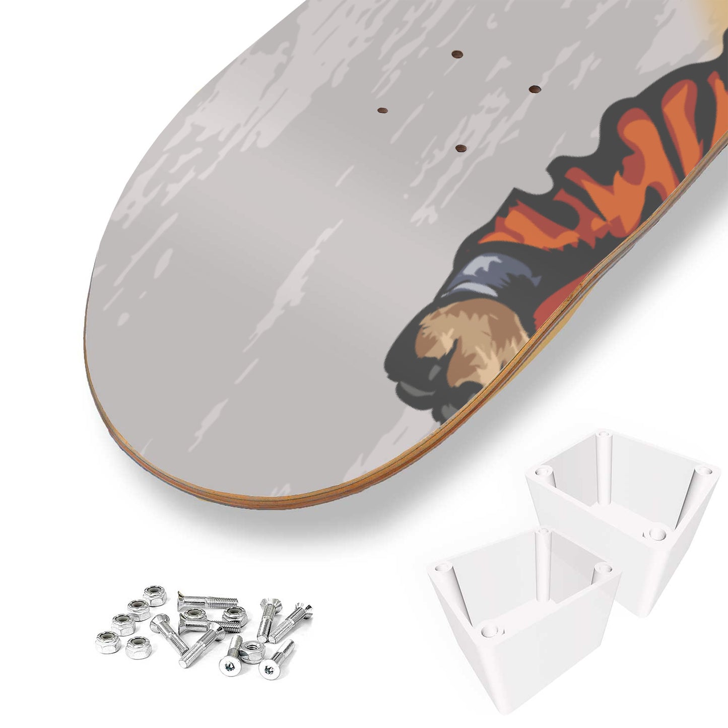 French Bulldog Astronaut - 3-piece Skateboard Wall Art