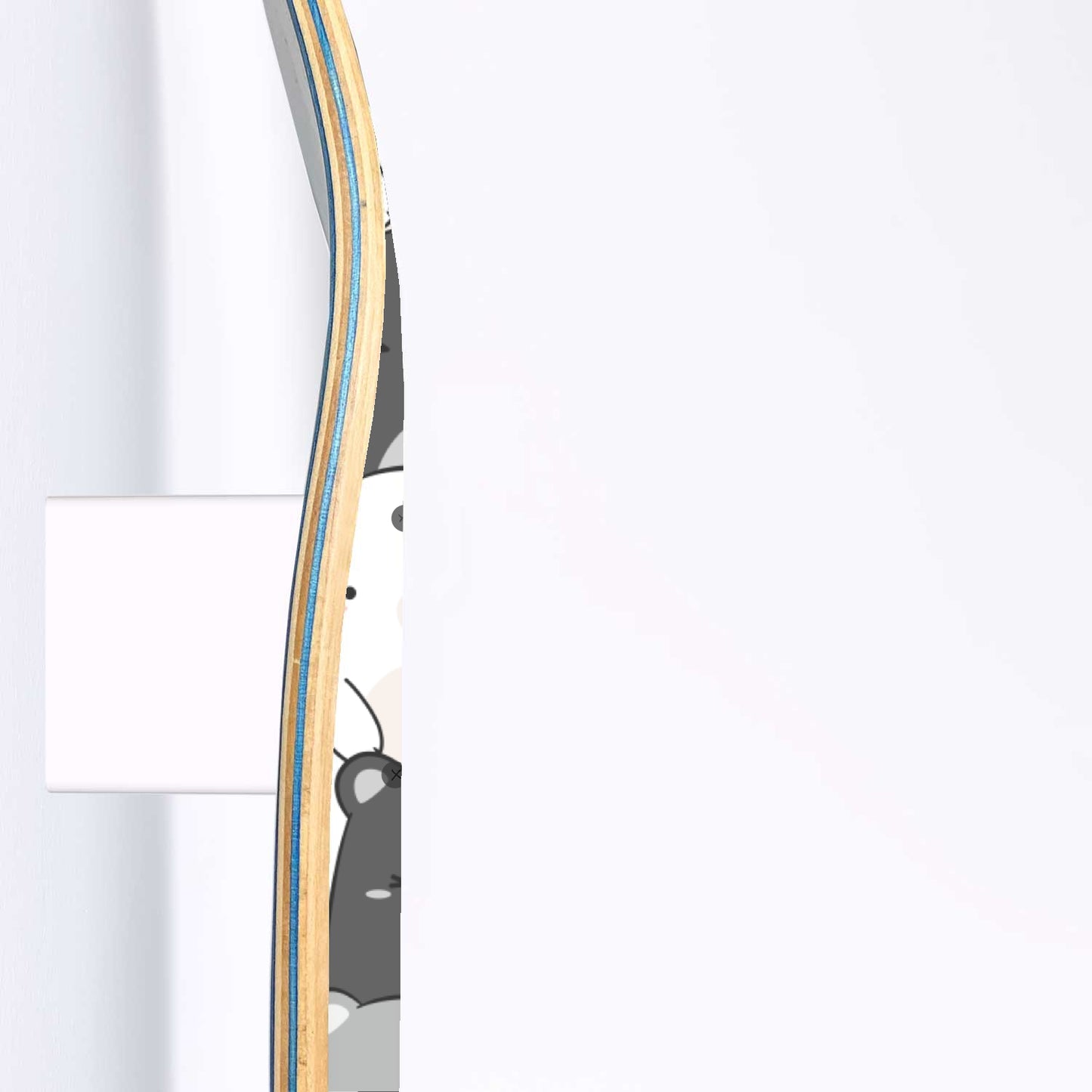 Cute Teddy Bear & Polar Bear - 3-piece Skateboard Wall Art