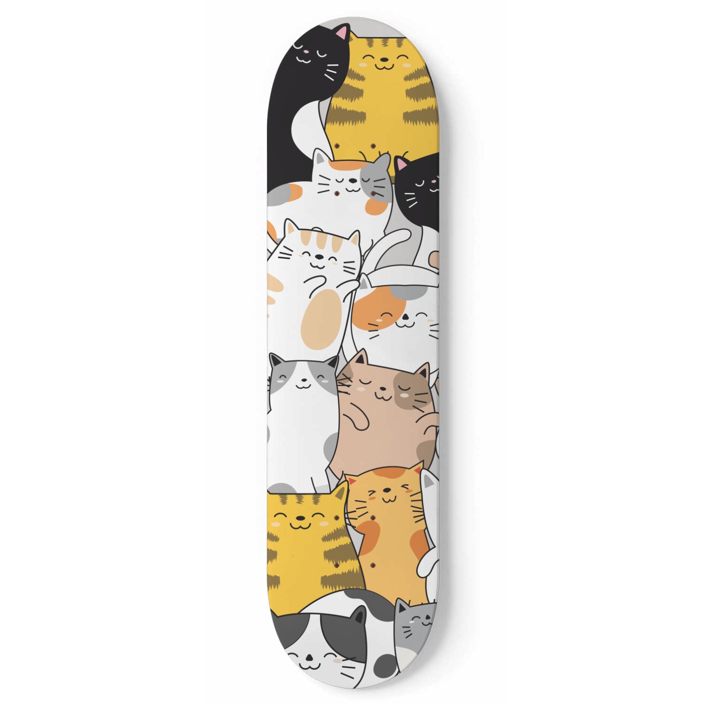 Cute Cartoon Cat Inspired -'Kawaii kitties' -Skateboard Wall Art