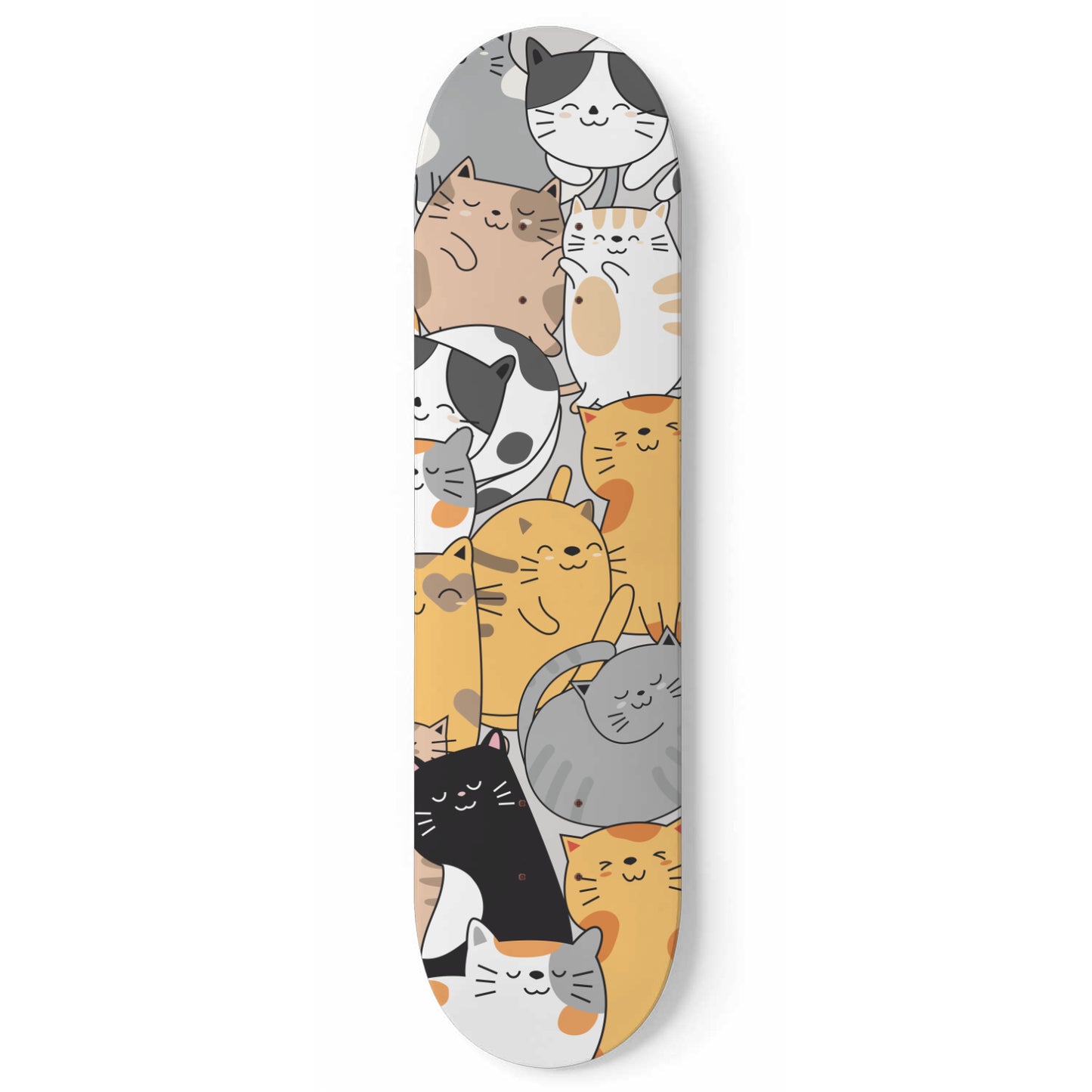 Cute Cartoon Cat Inspired -'Kawaii kitties' -Skateboard Wall Art