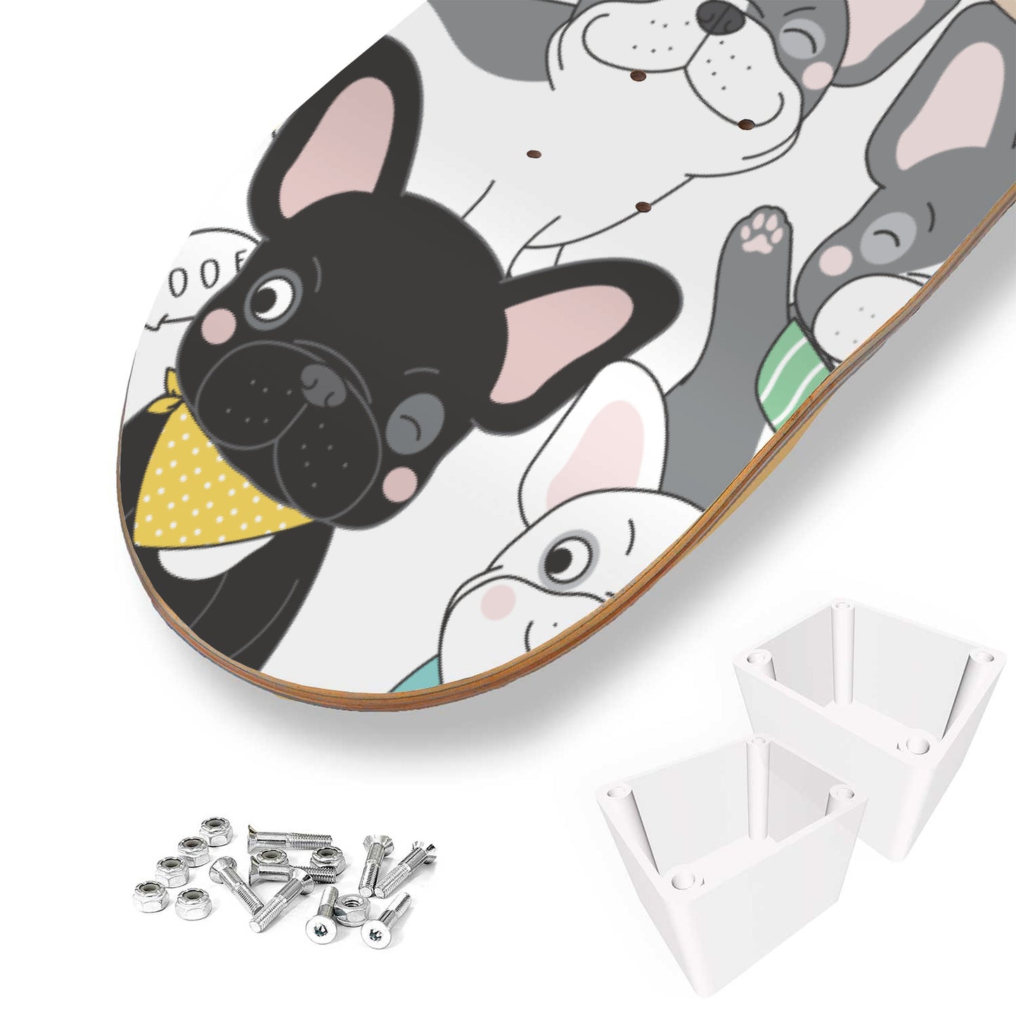 Cute French Bulldog - Skateboard Wall Art