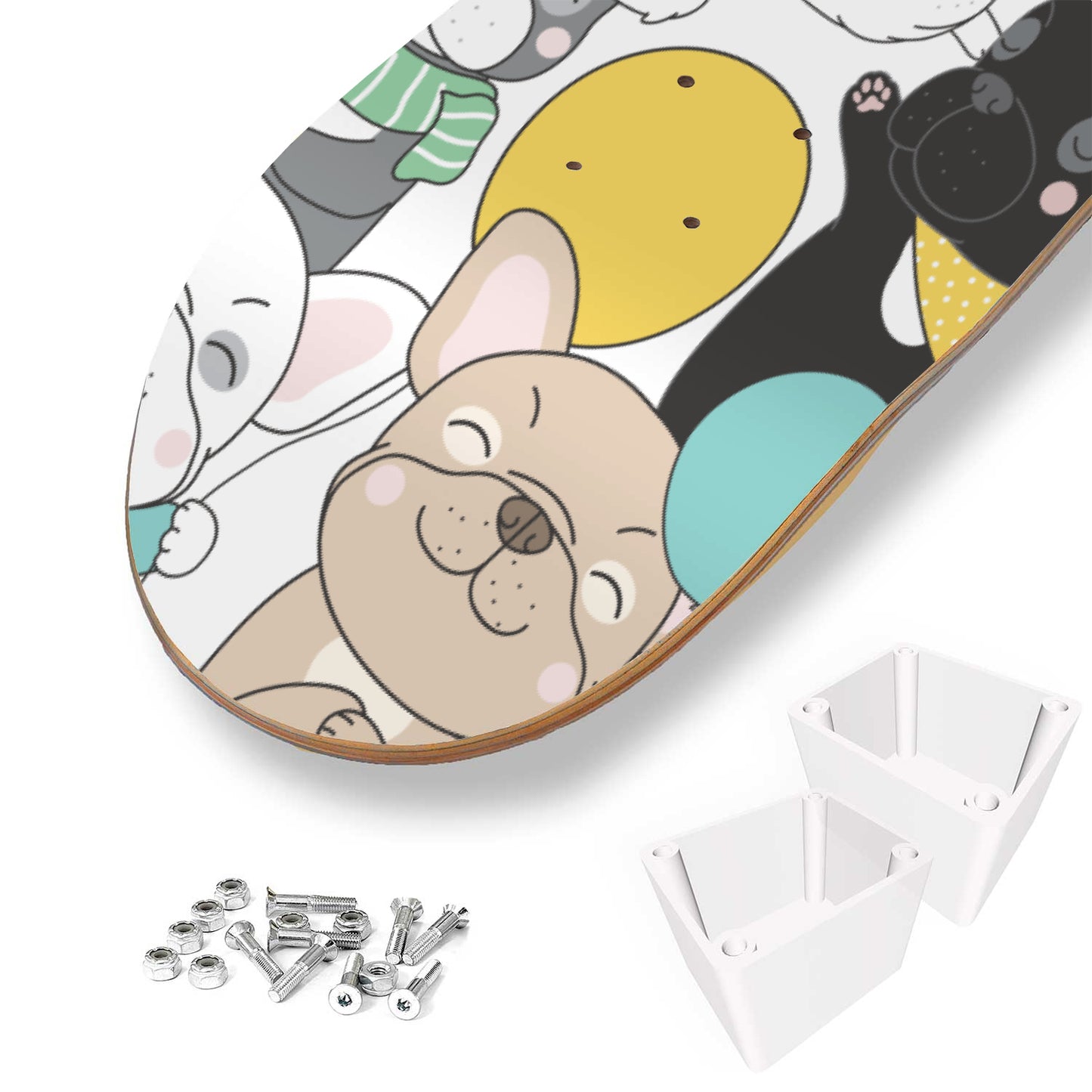 Cute French Bulldog - Skateboard Wall Art