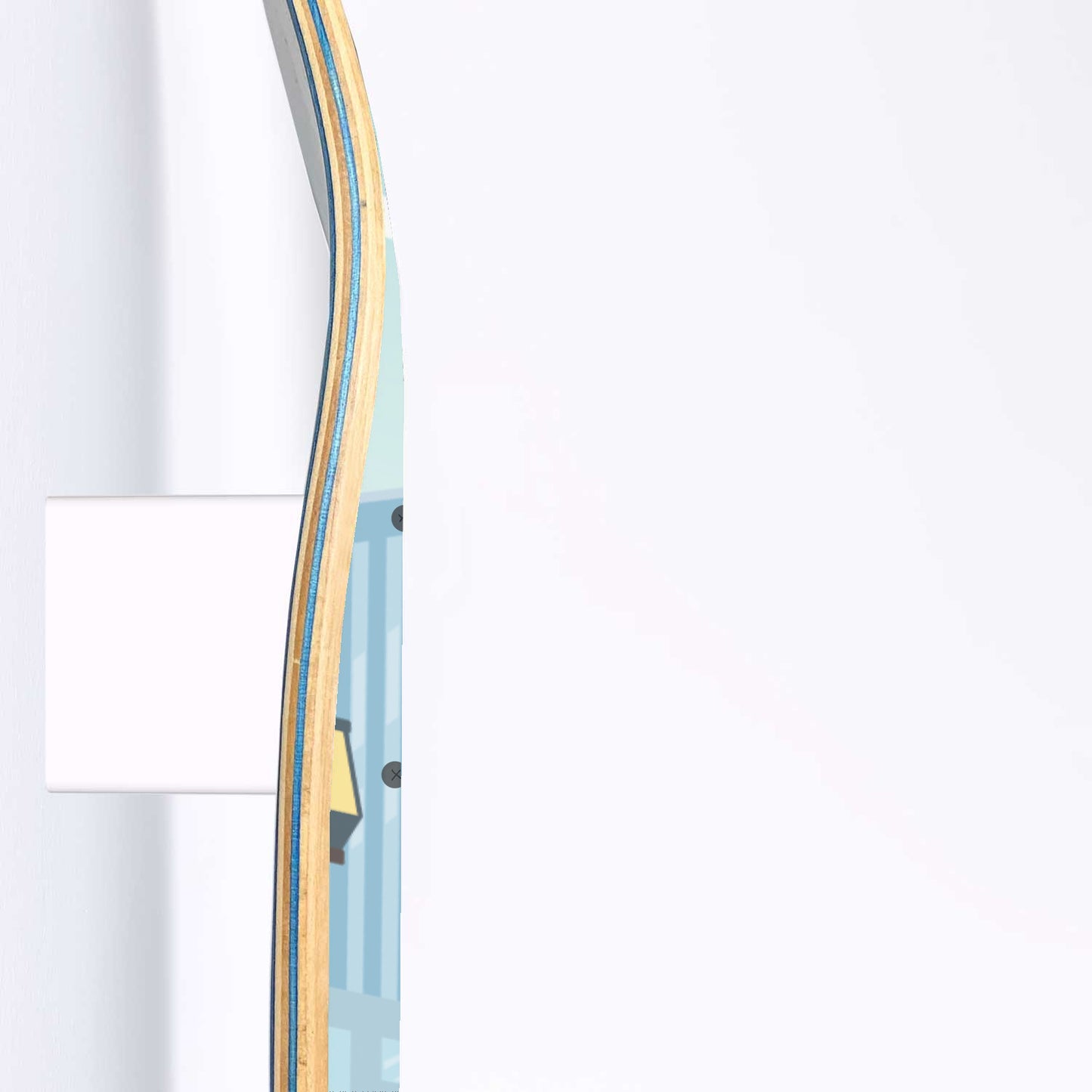 Adorable Monkey Crossing New Horizon - Skateboard Wall Art