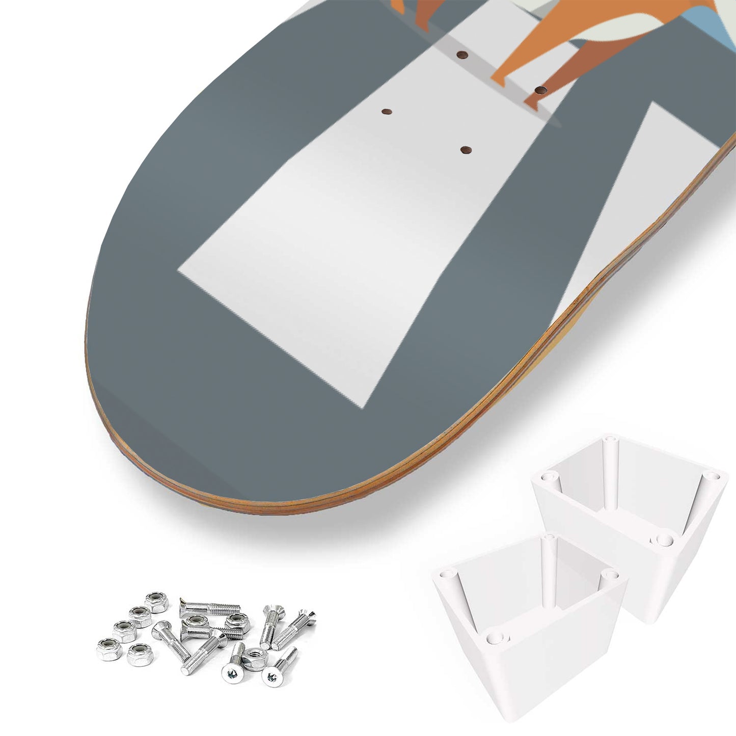 Adorable Dog Crossing New Horizon - Skateboard Wall Art