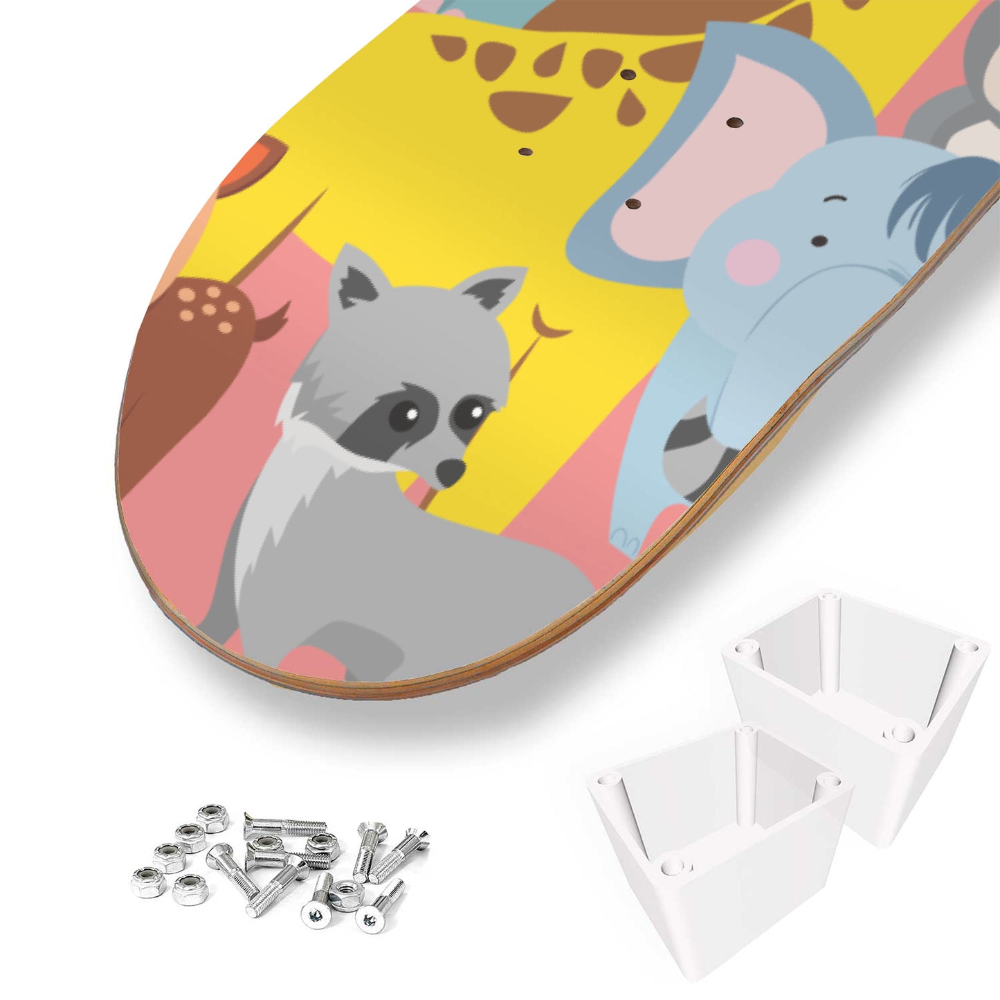 Safari Animal Friends - Skateboard Wall Art