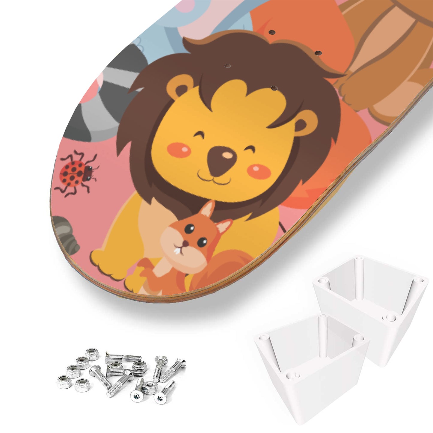 Safari Animal Friends - Skateboard Wall Art