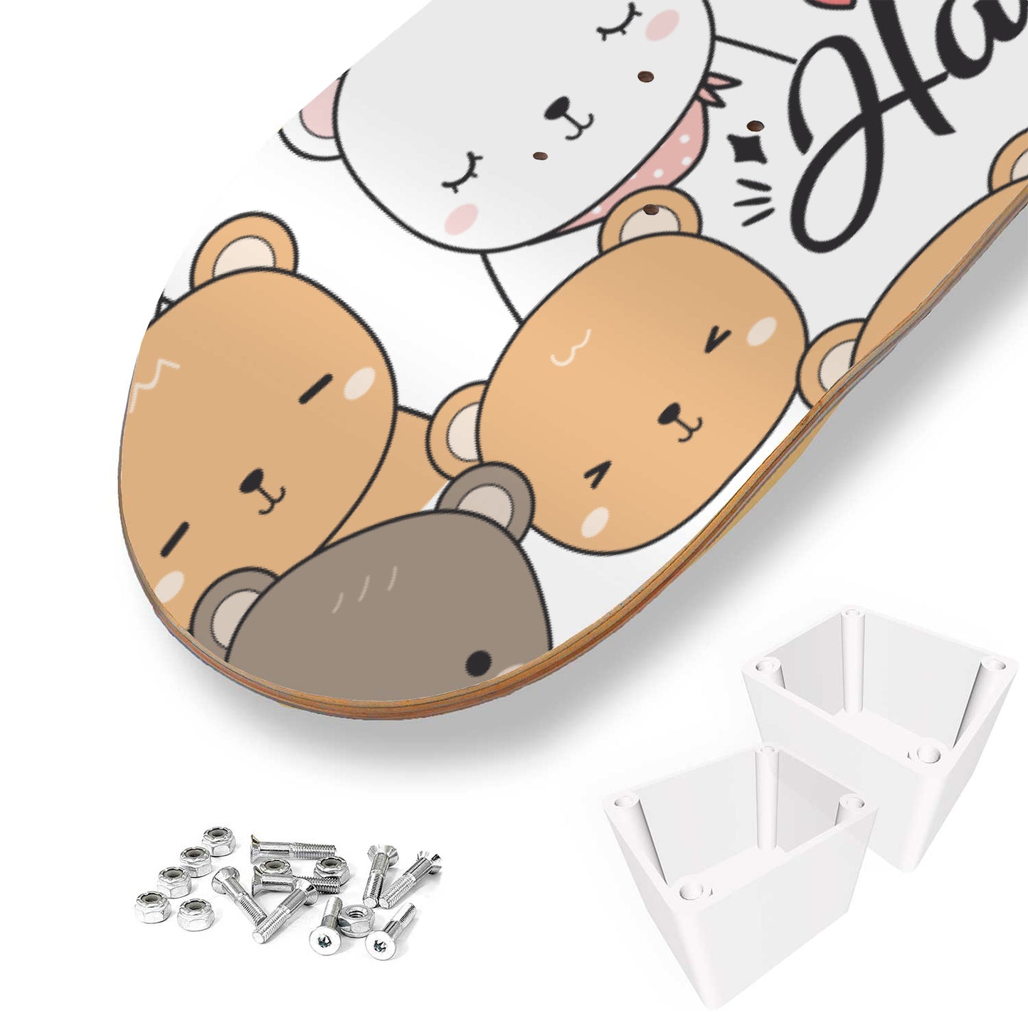 Lovable Teddy Bears, Polar Bears & Pandas - Skateboard Wall Art