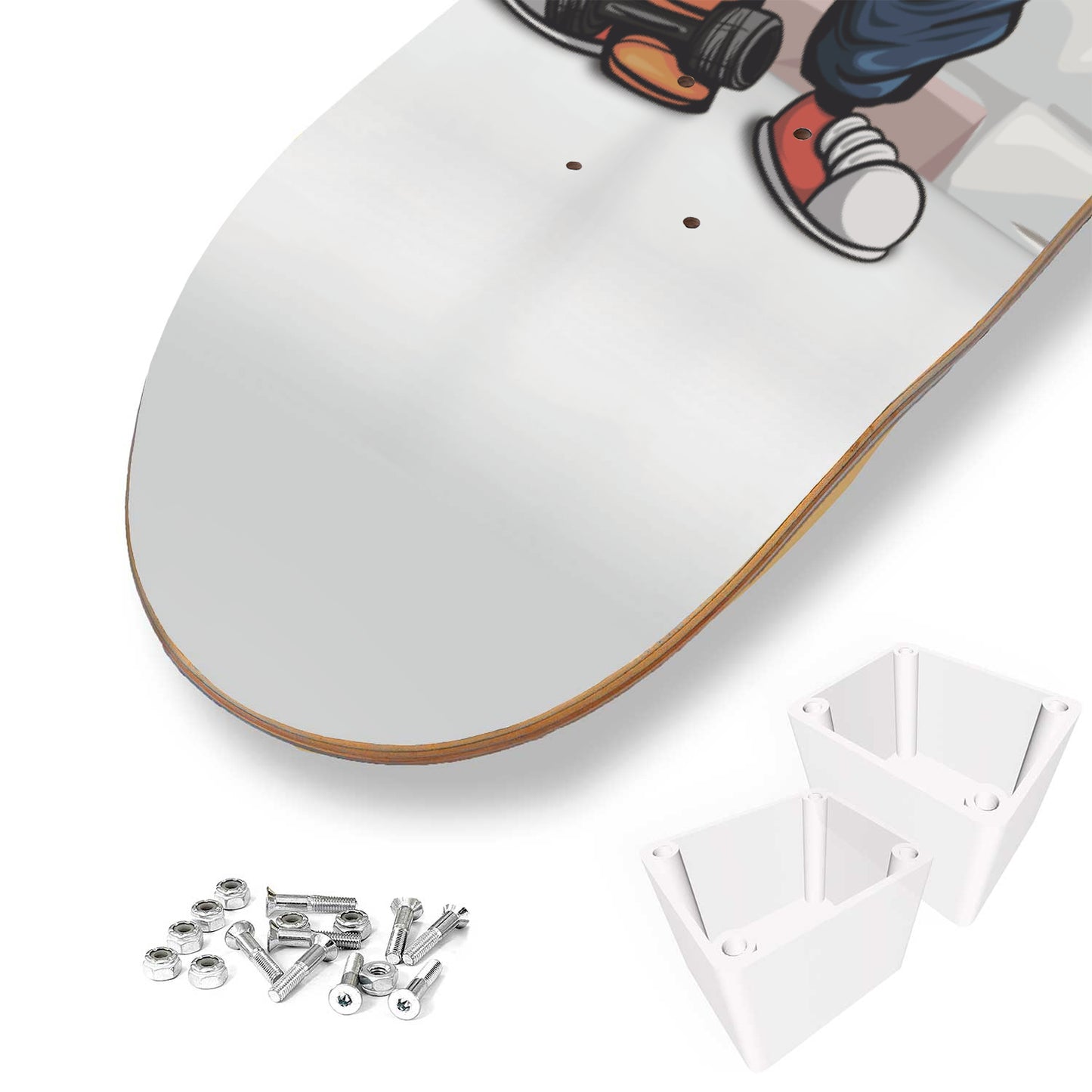 Geek Monkey Inspired - 'Monkey Gamer' Art - Skateboard Wall Art