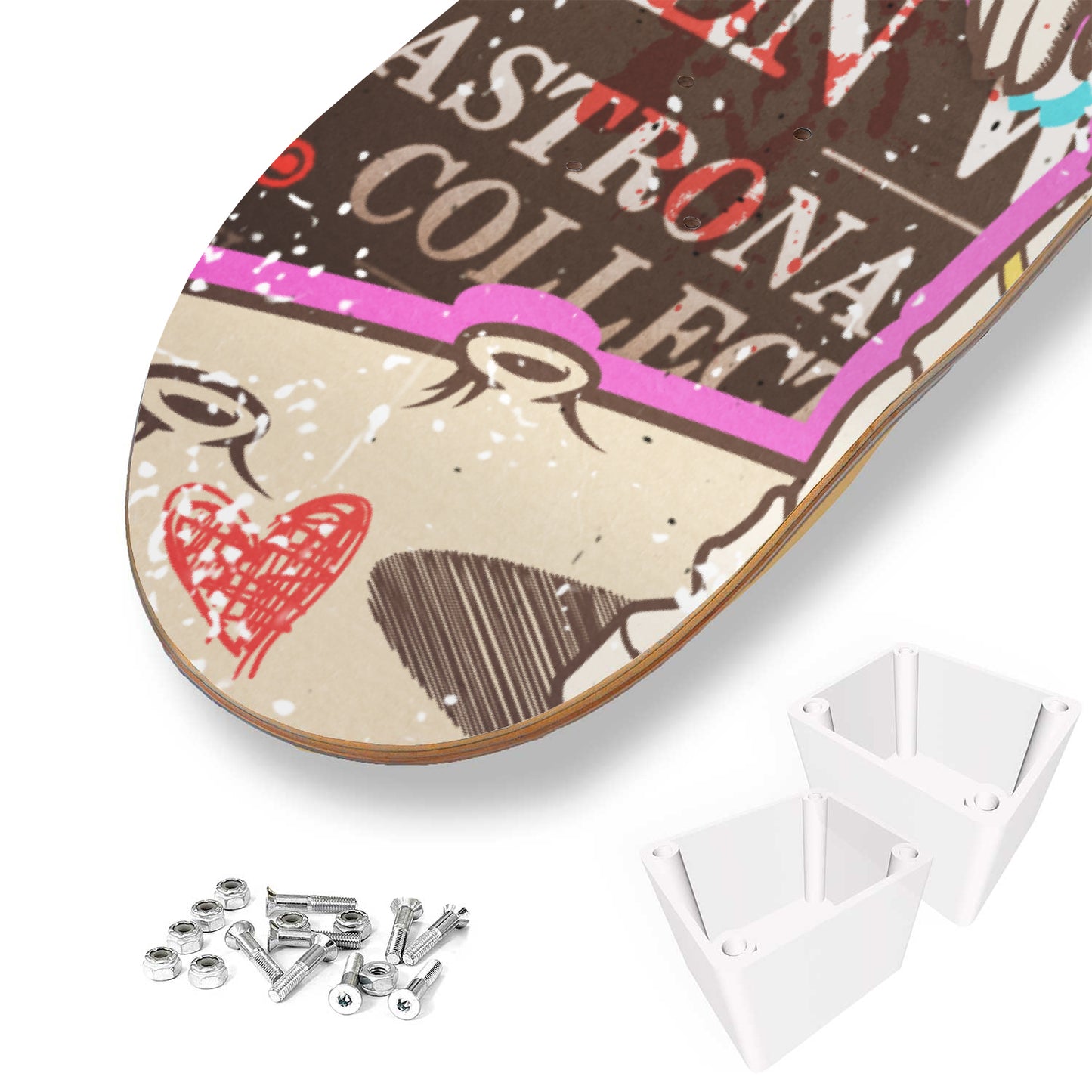 Man on the Moon | Astronaut Art- 3 Piece Skateboard Wall Art
