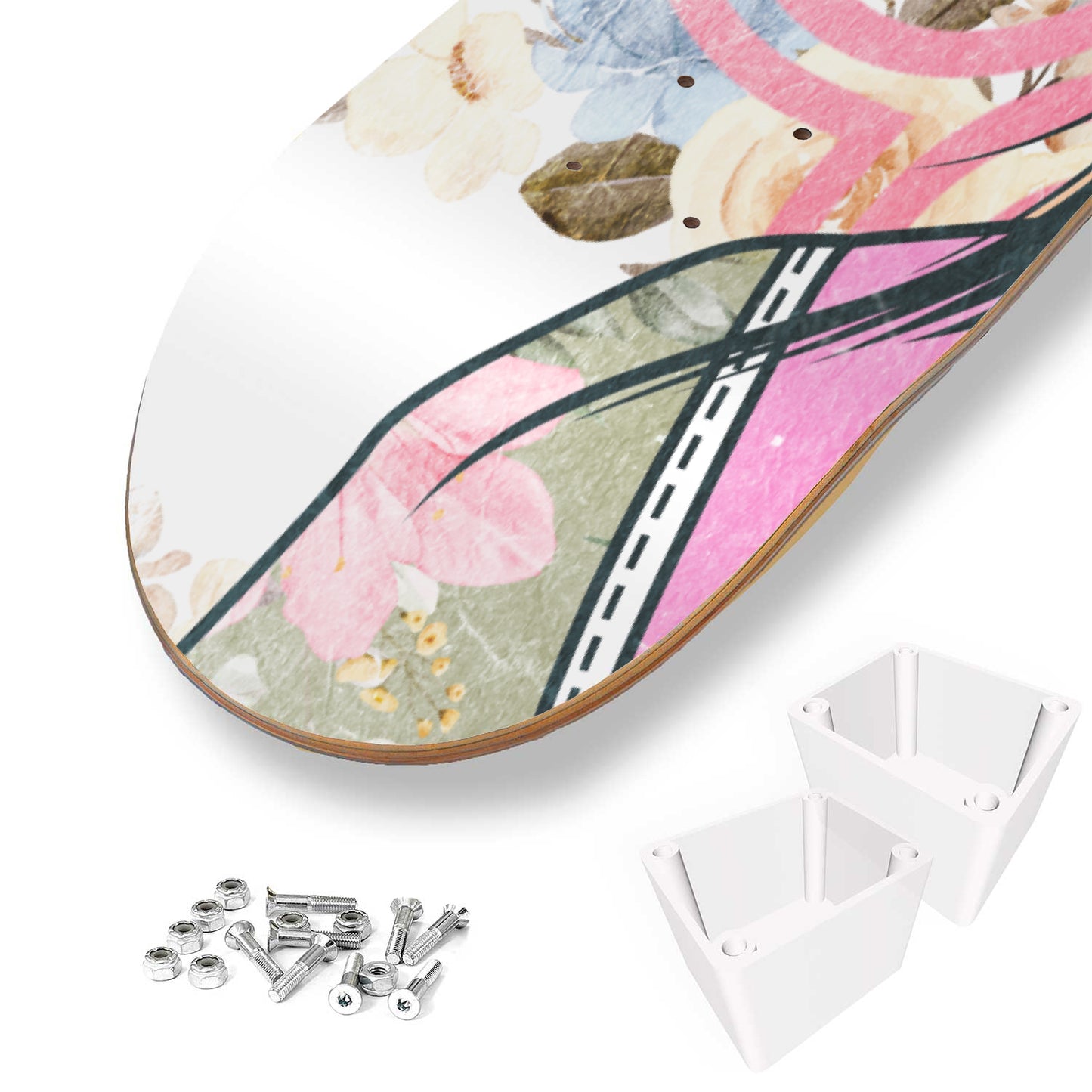 Hmong Girl with Traditional Dress- 3 Piece Skateboard Wall Art