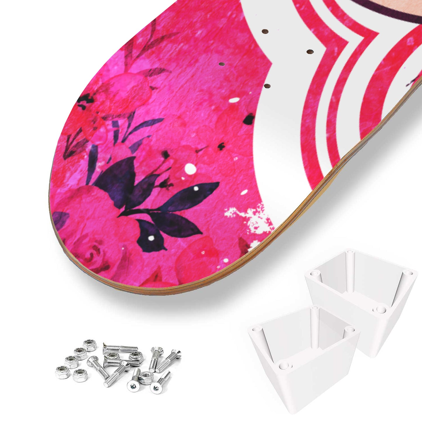 Hmong girl with Traditional Hat - 3 Piece Skateboard Wall Art