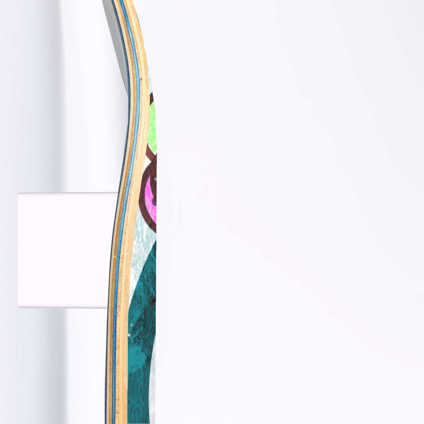 Hmong girl with Colourful Traditional Hat - 3 Piece Skateboard Wall Art