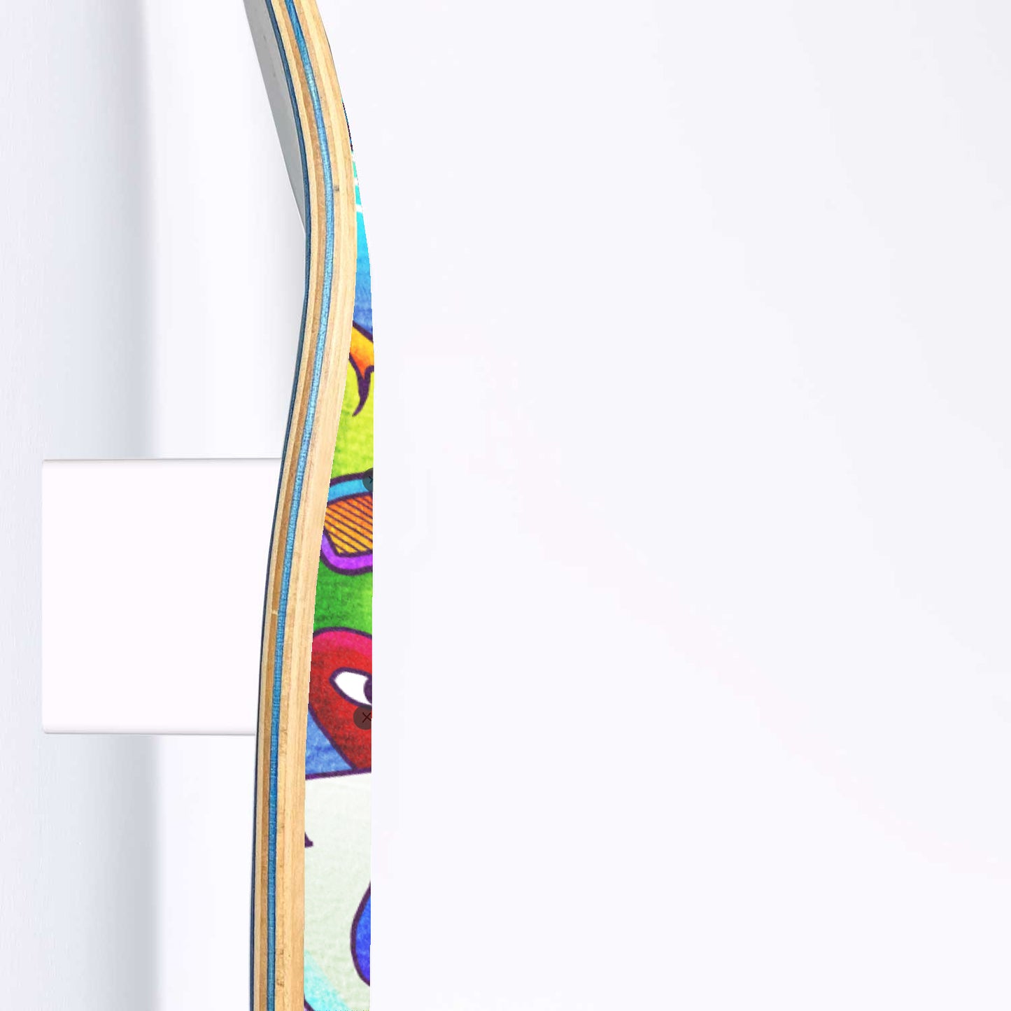 Cali Beach Fun Doodle - 1 Piece Skateboard Wall Art