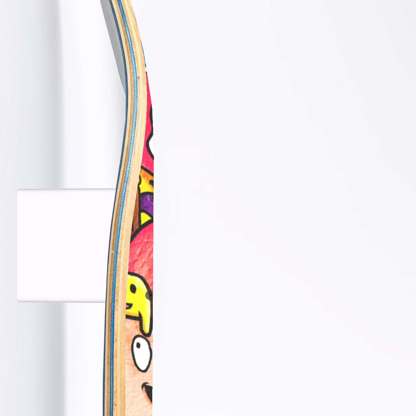 Coffee Thoughts Doodle - 1 Piece Skateboard Wall Art