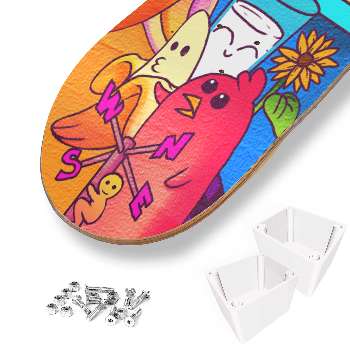 Good Morning Doodle - Skateboard Wall Art