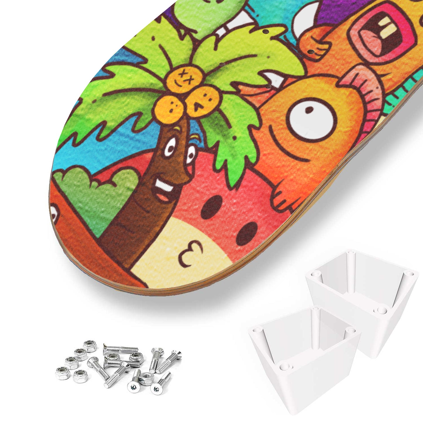 Island Lovers Doodle - Skateboard Wall Art