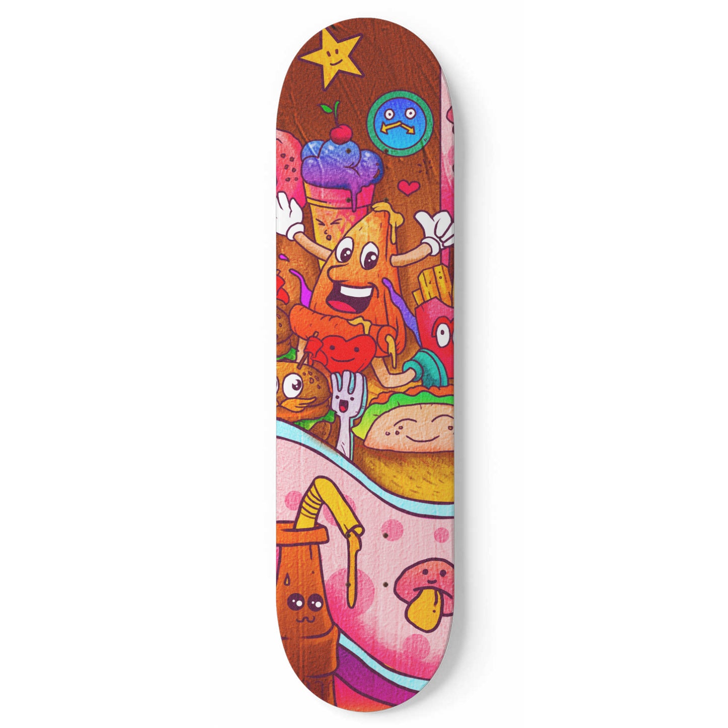 Lovely Cravings Doodle - Skateboard Wall Art