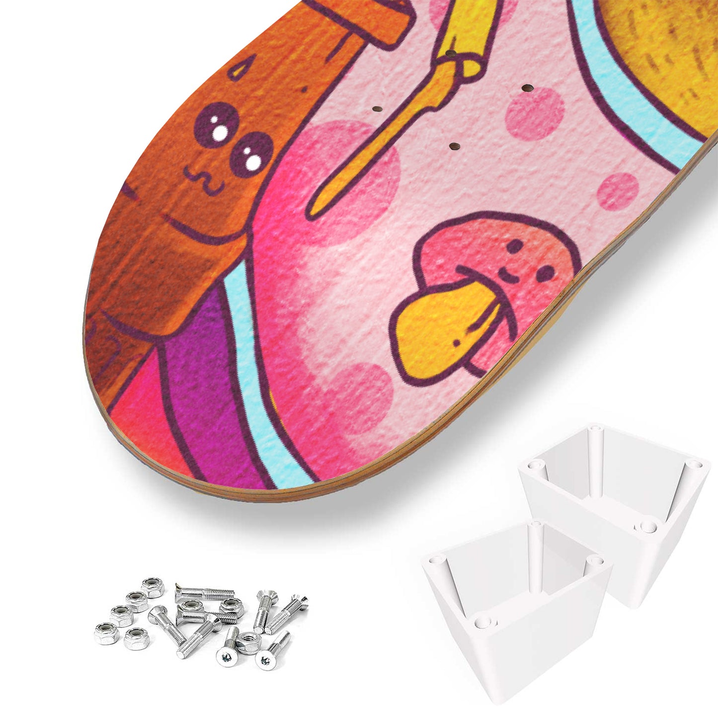 Lovely Cravings Doodle - Skateboard Wall Art