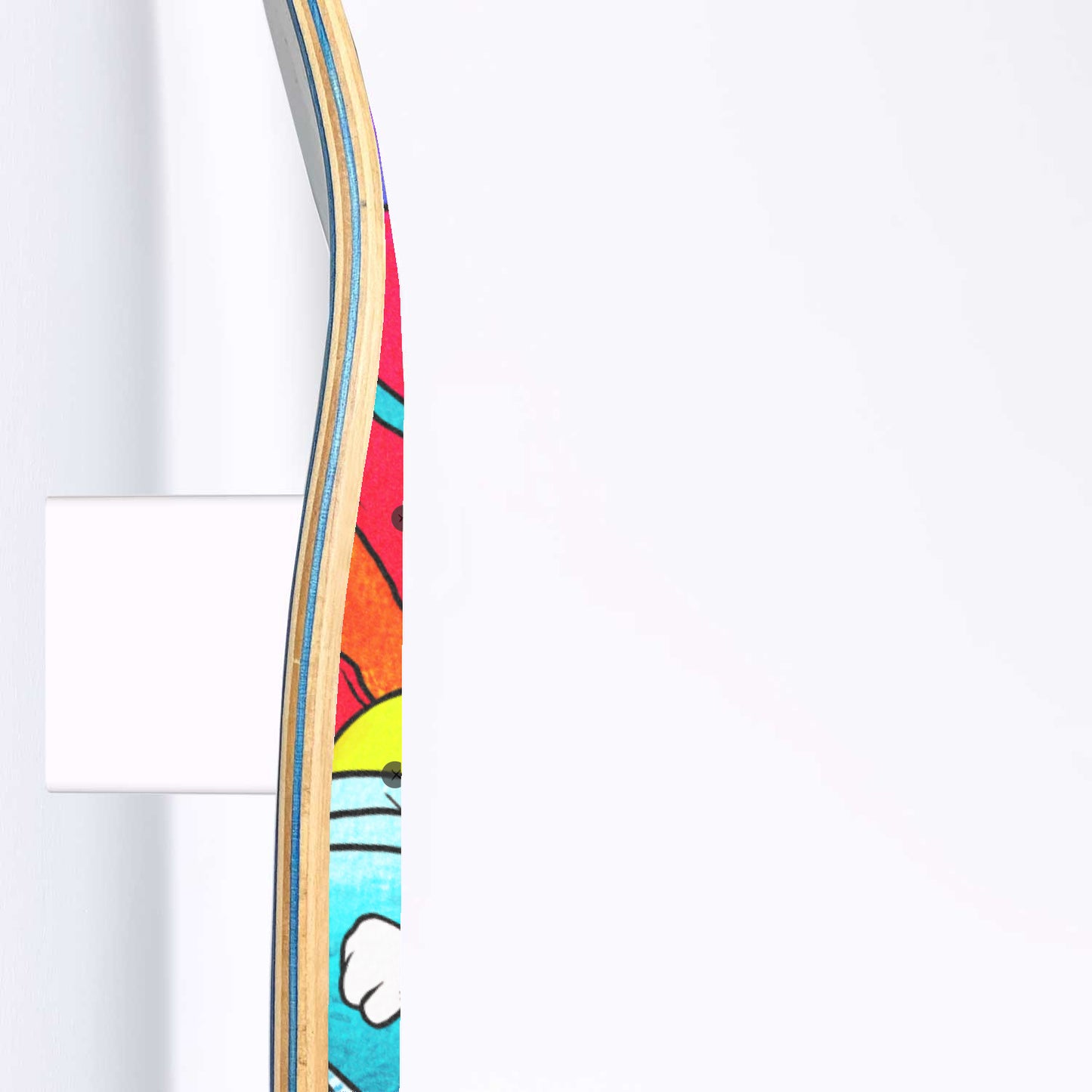 Tropical Surfer Doodle - Skateboard Wall Art