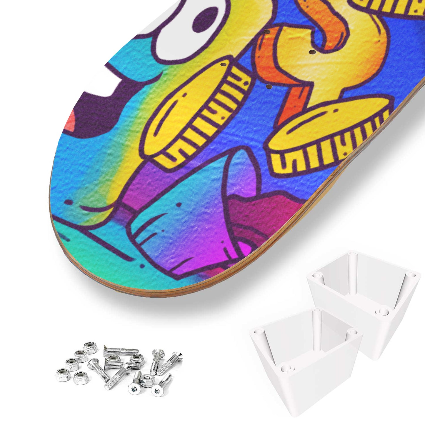 Cali Beach Fun Doodle - 3 Piece Skateboard Wall Art