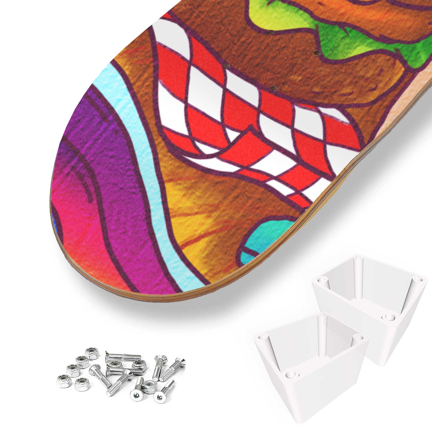 Lovely Cravings Doodle - 3 Piece Skateboard Wall Art