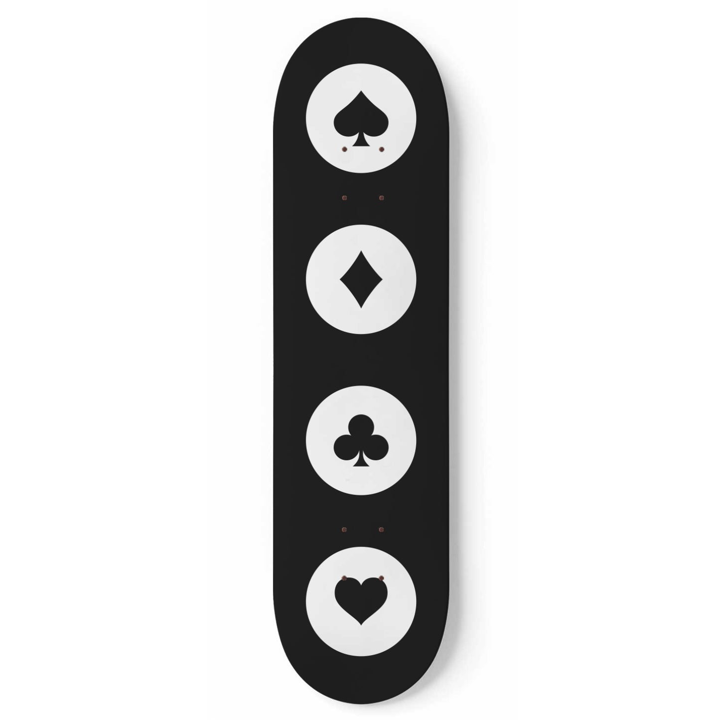 Trendy Playing Aces Cards | 1 - Deck Skateboard Wall Art, Retro Wall Mount Hanging, Retro Trendy Aesthetic Print