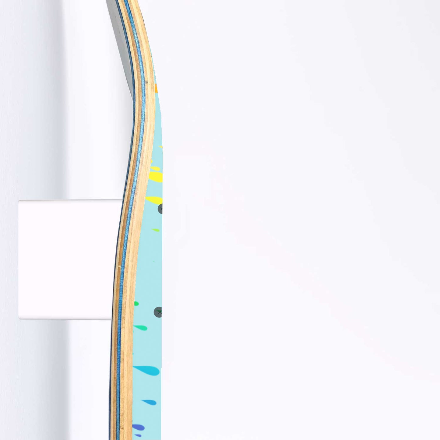 Rainbow Rain Banksy Art - Nobita Color Rain | 3 - Set Skate Deck Art, Banksy Grafitti Home Decor - Office Decor