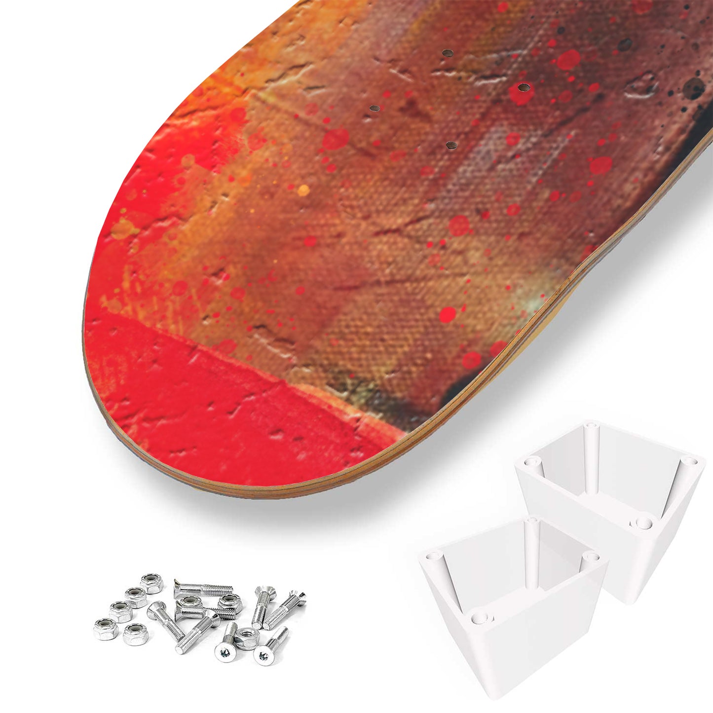 Elephant Wall Art Print | 3 - Set Skateboard Wall Art, Elephant Wall Decor, Home/Office Skate Deck Art