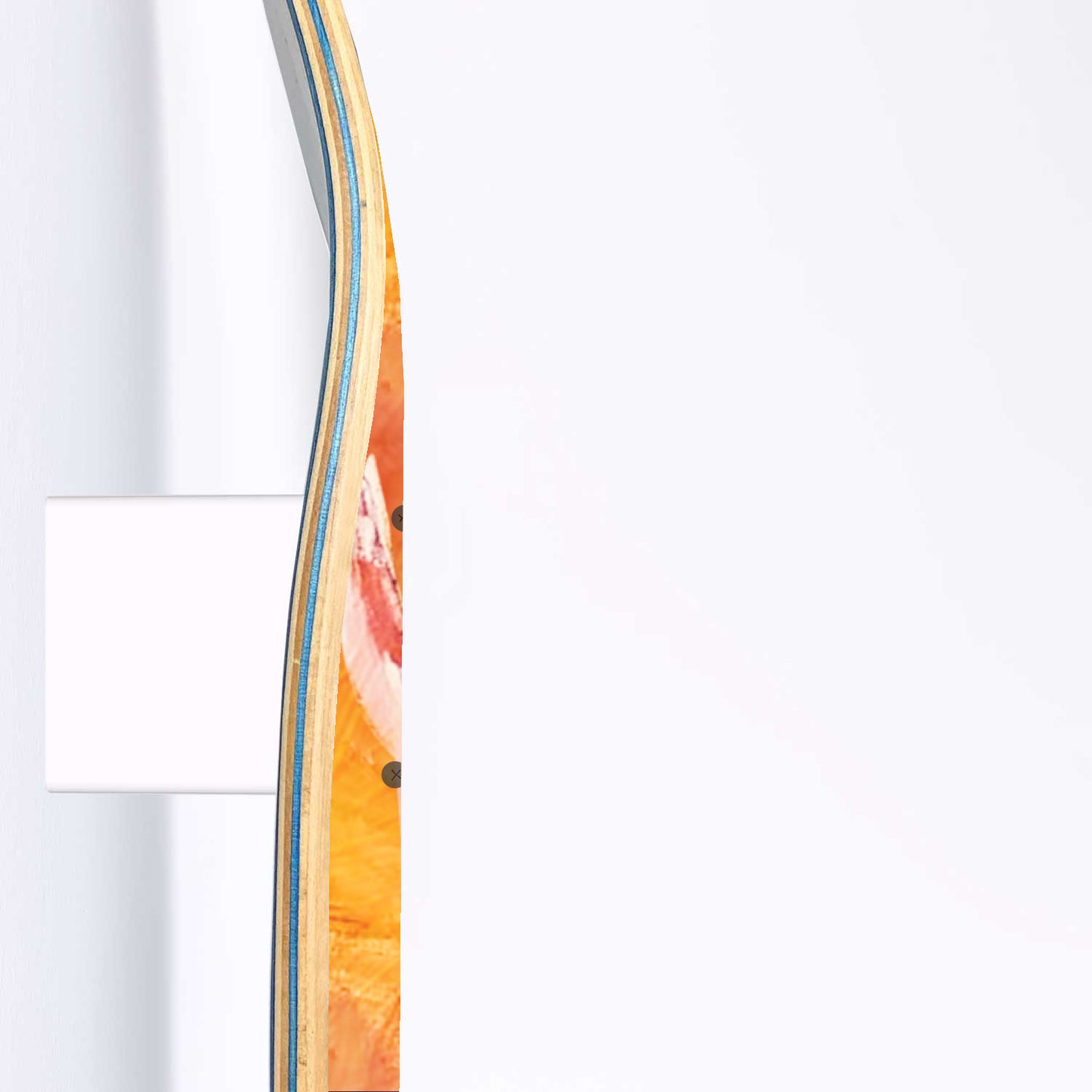 Highland Scottish Cow Wall Art Print |  3 - Piece Skateboard Wall Art, Highland Cow Print, Home/Office Wall Art Decor