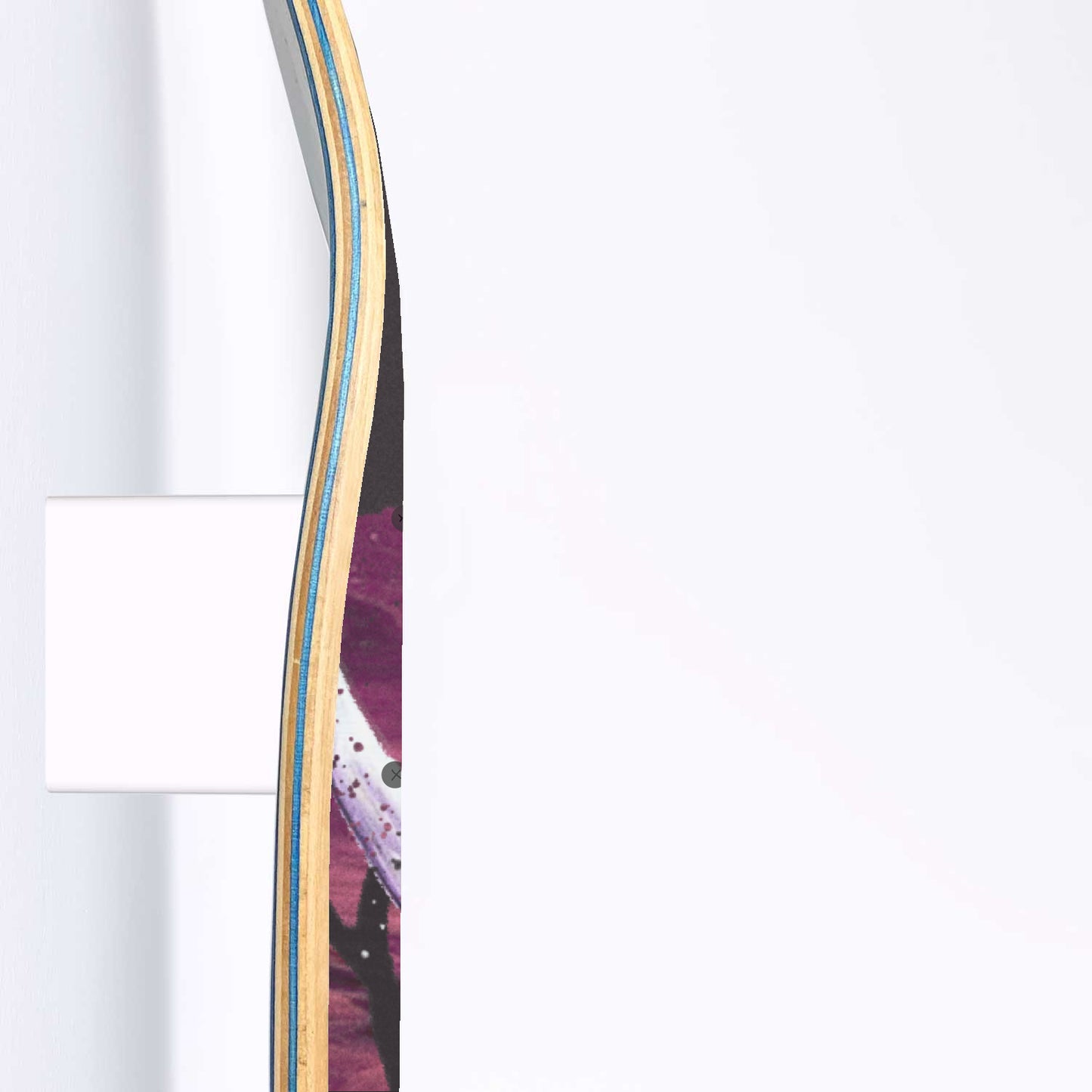 Funky Abstract Colourful Highland Cow | 3 - Piece Skateboard Wall Art, Highland Cow Print, Custom Printed Wall Art