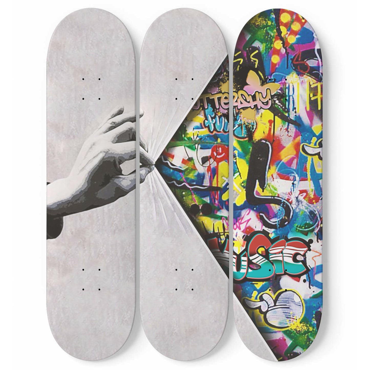 Pull Back Urban Art Skateboard Wall Art Marin Whatson Inspired Street Art Wall Decor Behind The Curtain Graffiti Decor