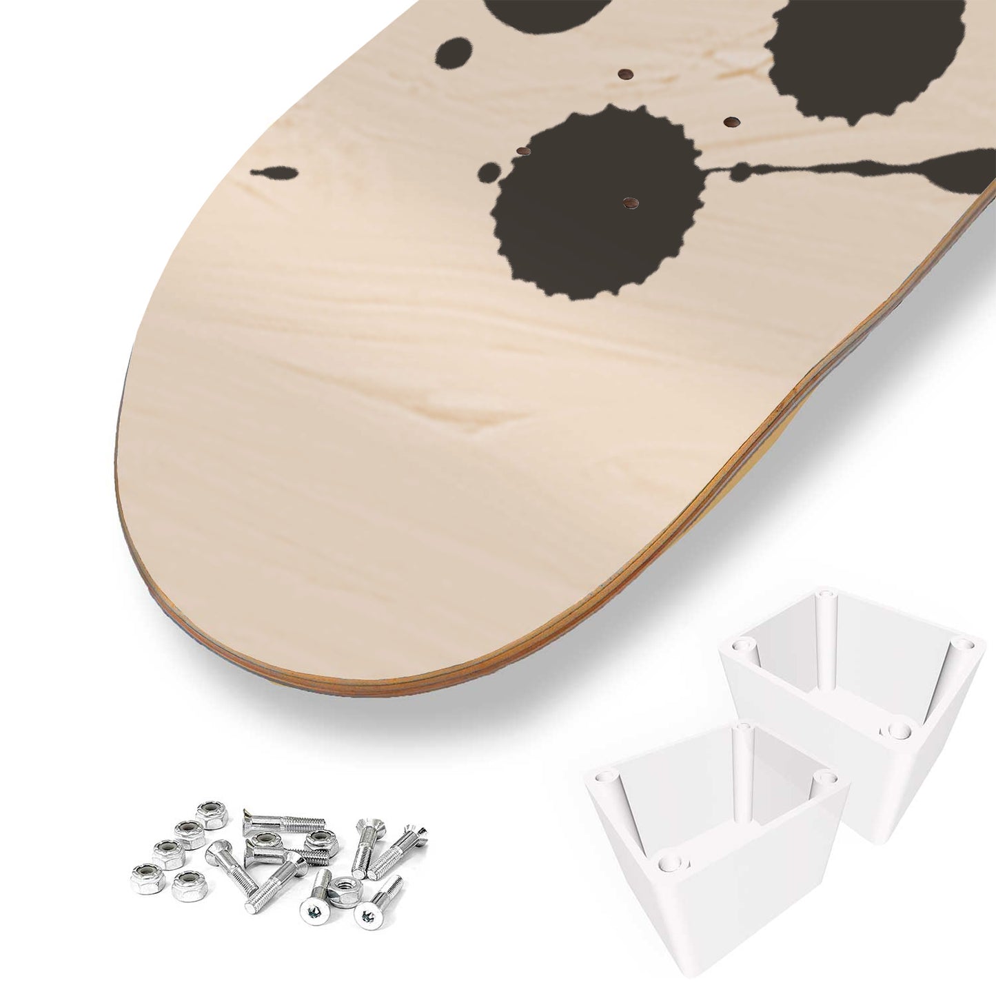 PlayStation Controller Graffiti Street Gamer Print Skateboard Wall Art Pro-Grade Maple Wood Wall Hanging