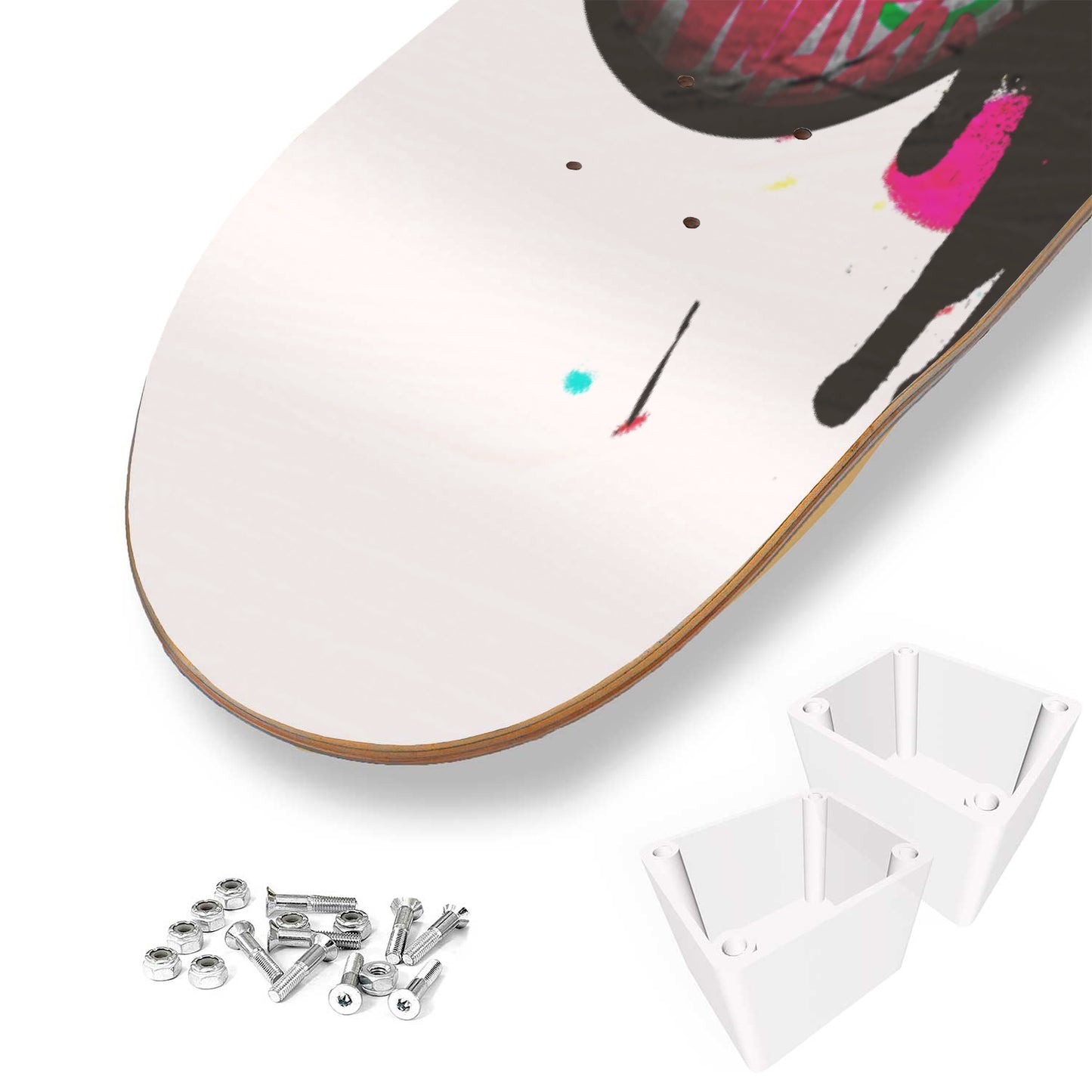 PlayStation Gaming Controller Graffiti Skate Deck Art For Game Room Decor PlayStation Gallery Wrapped Skateboard Art