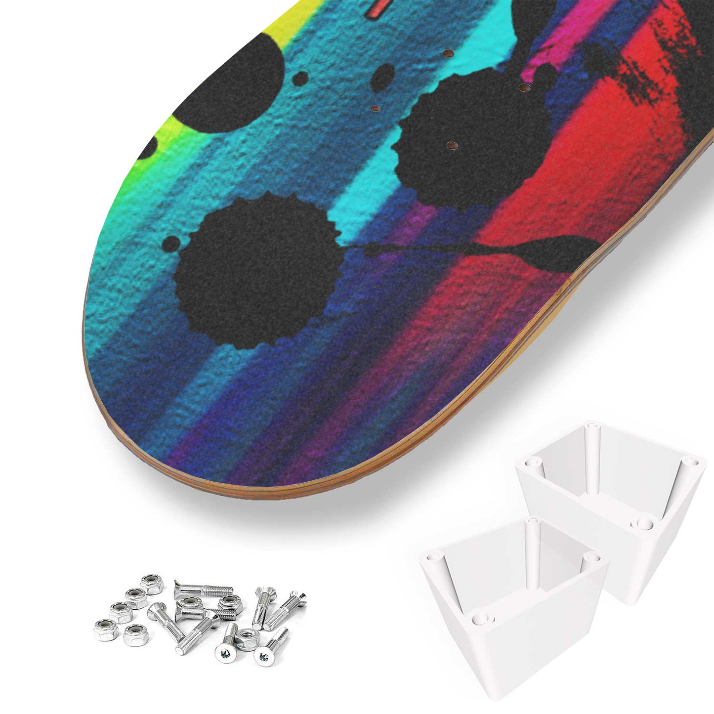 Banksy Graffiti Sneakers Skate Deck Art Street Pop Skateboard Print Colorful Sneakers Gifts Ideas