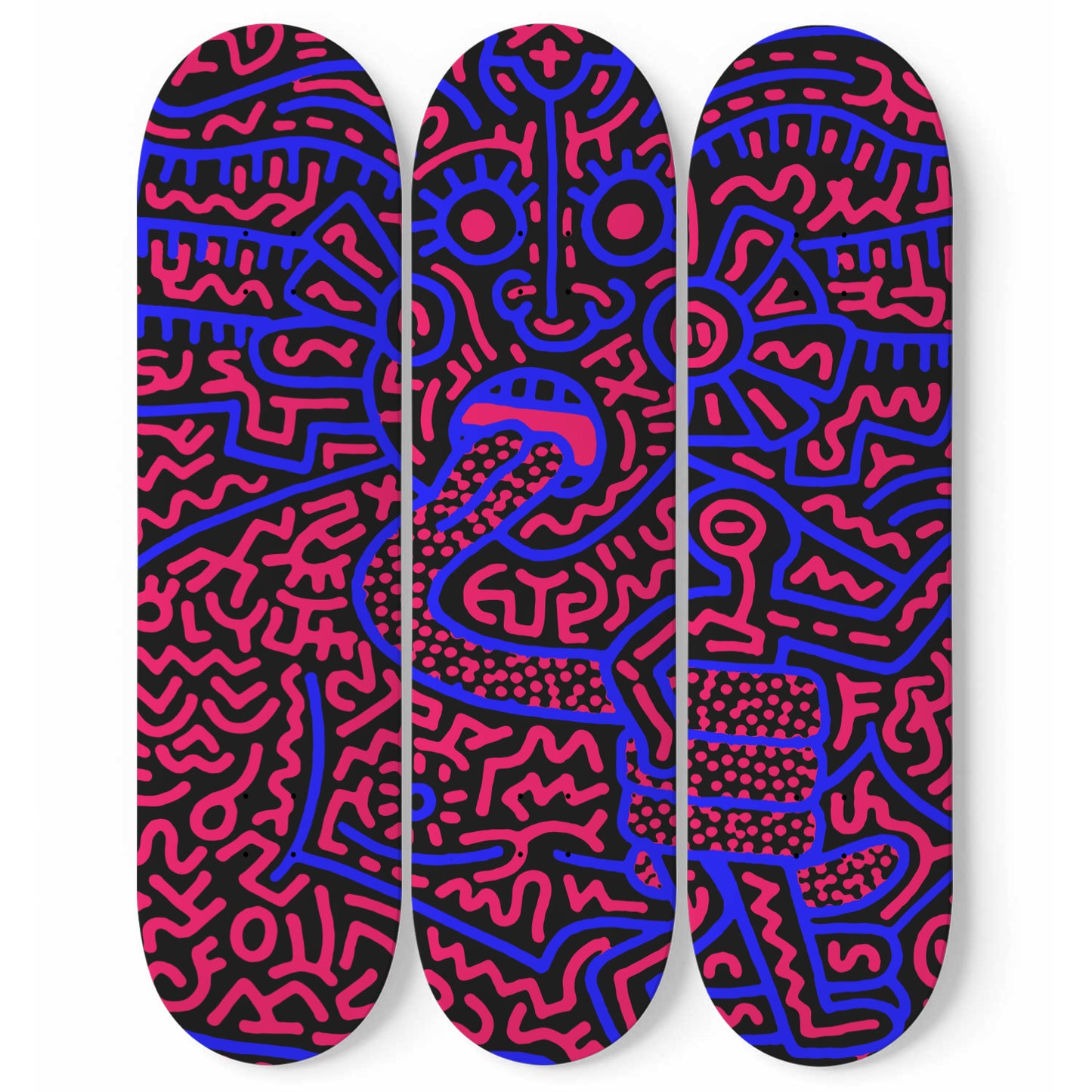 Keith Haring Medusa Wall Decor Skateboard Wall Art Medusa Pop Art For Bedroom Wall Decor