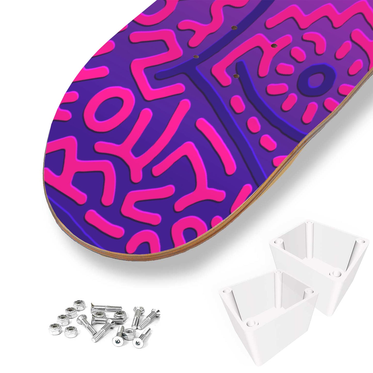 Keith Haring Medusa Skateboard Wall Art Medusa Pop Art Living Room Decor Wood Wall Large Keith Haring Art