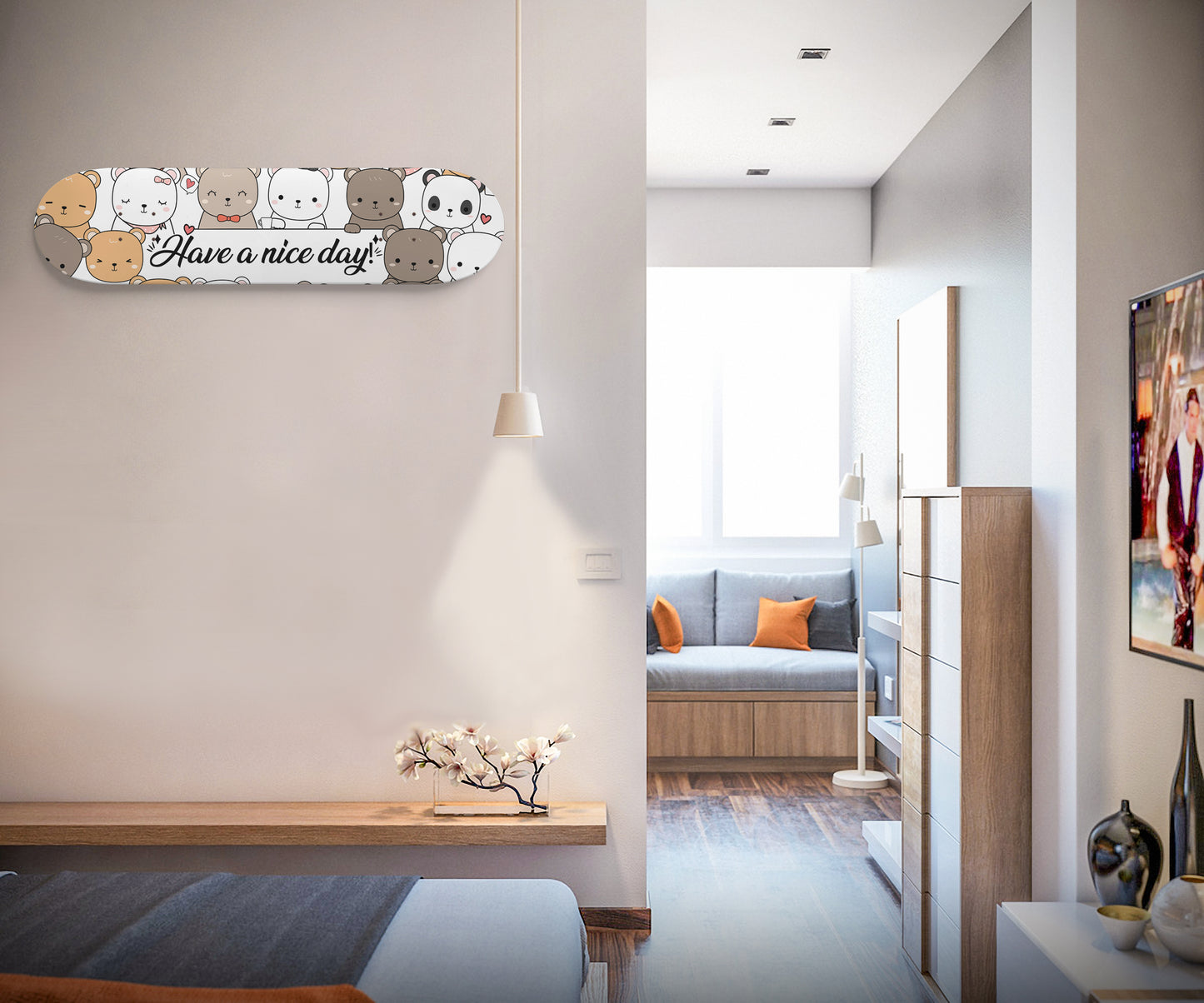 Lovable Teddy Bears, Polar Bears & Pandas - Skateboard Wall Art